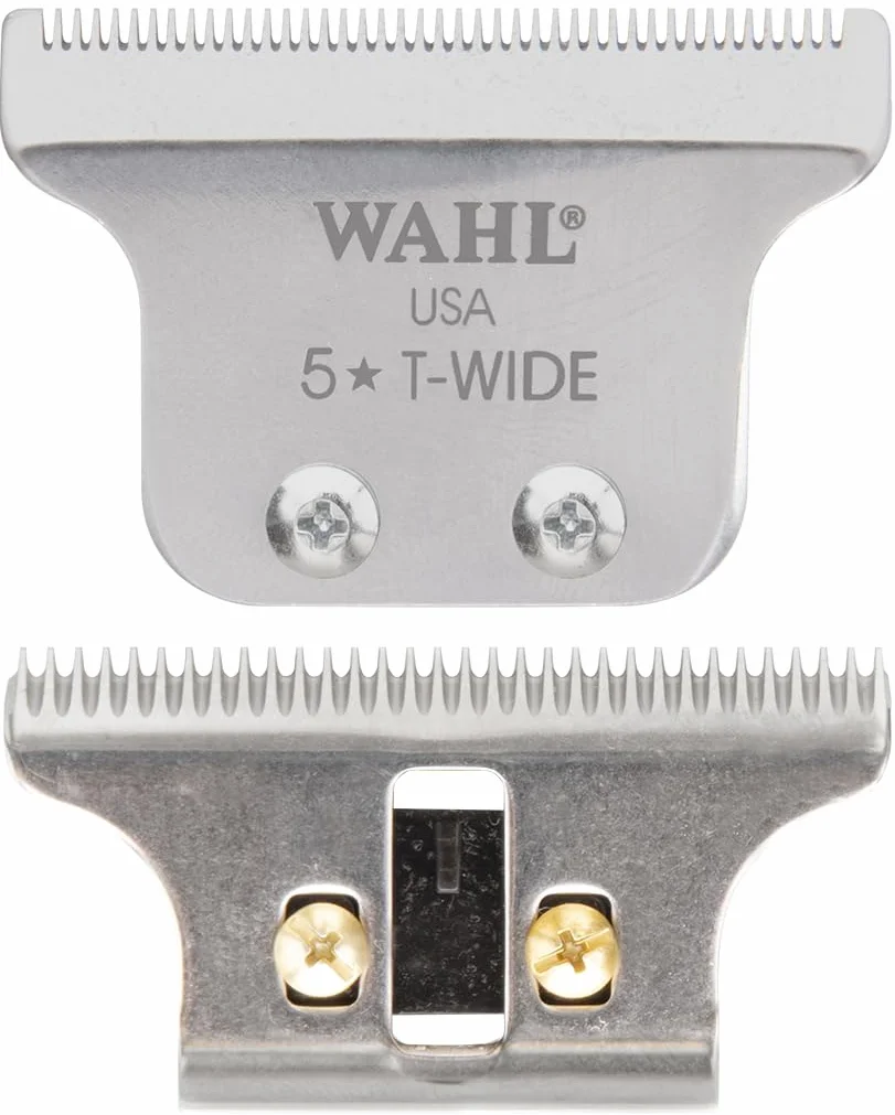 Wahl Szerokie Ostrze Detailer T-wide, 0.4mm, Regulacja do 0, Precyzyjnie Szlifowane, Ostrza Zamienne, Zapasowe Ostrze, Detale, 5-Star Detailer, Cordless Detailer Li