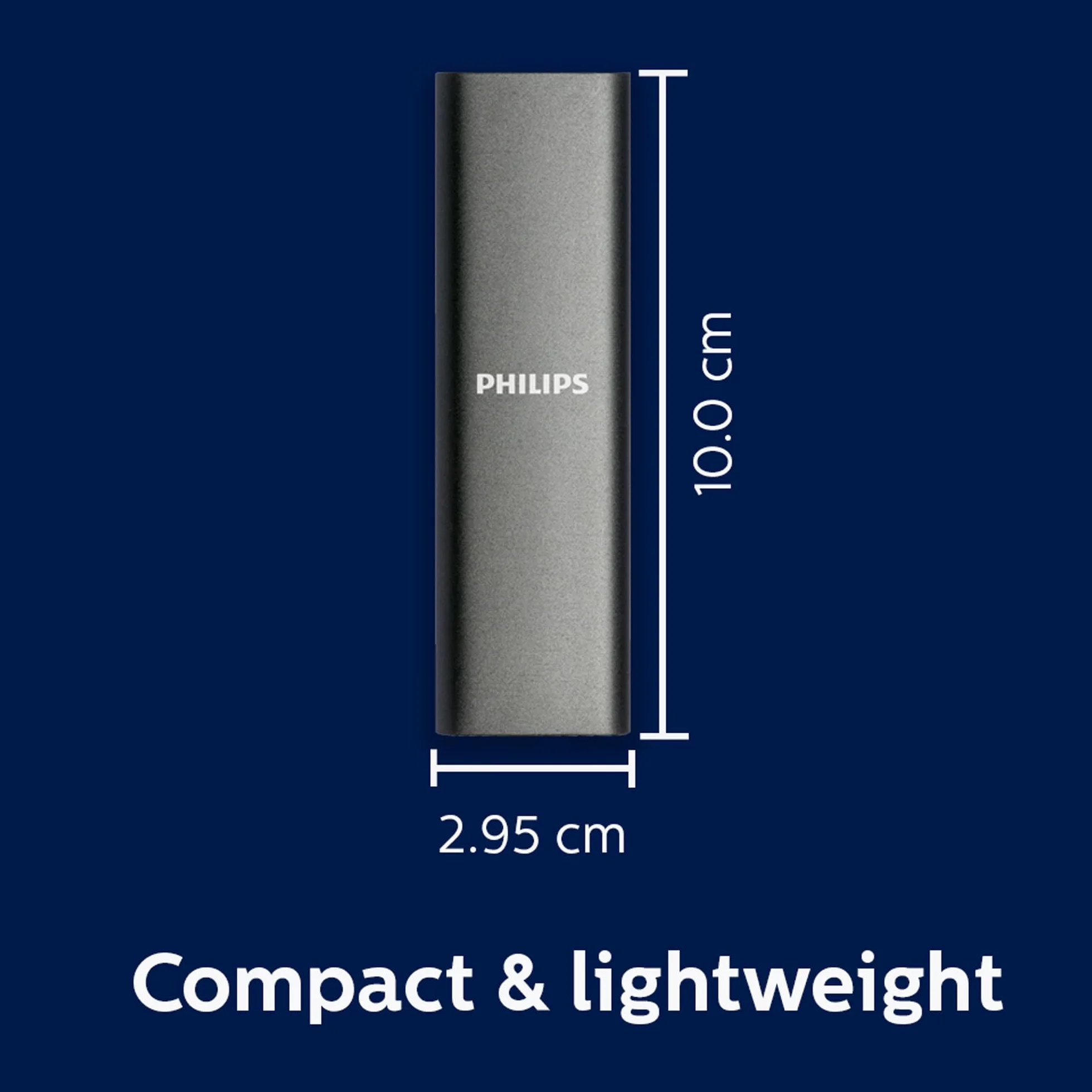 PHILIPS Przenośny zewnętrzny dysk SSD 250 GB - Ultra Slim SATA Ultra Speed USB-C - USB, Odczyt do 540 MB/s, zapis do 540 MB/s, aluminium