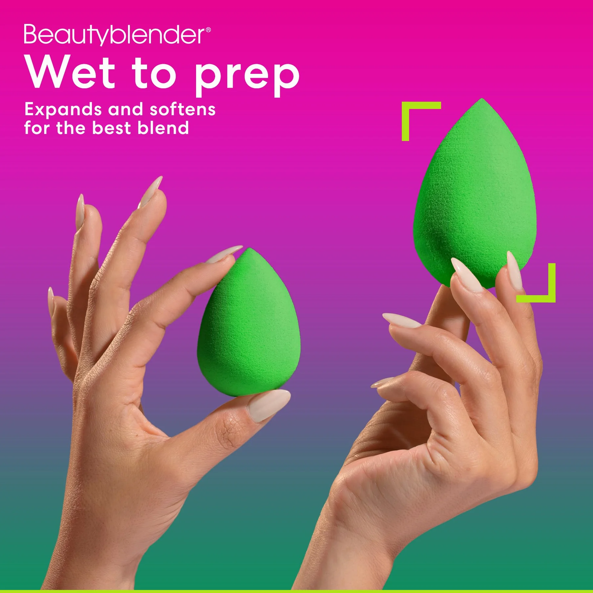 BeautyBlender Bio Pure Ei bezlateksowa gąbeczka do płynnego podkładu kremowego pudru, 1 sztuka