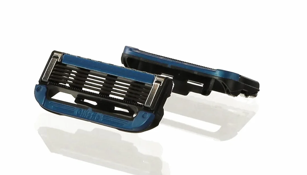 Gillette ‎7702018521272 Podgrzewane Ostrza Golarki Dla Mężczyzn, 10 Sztuk, Srebrny, Niebieski