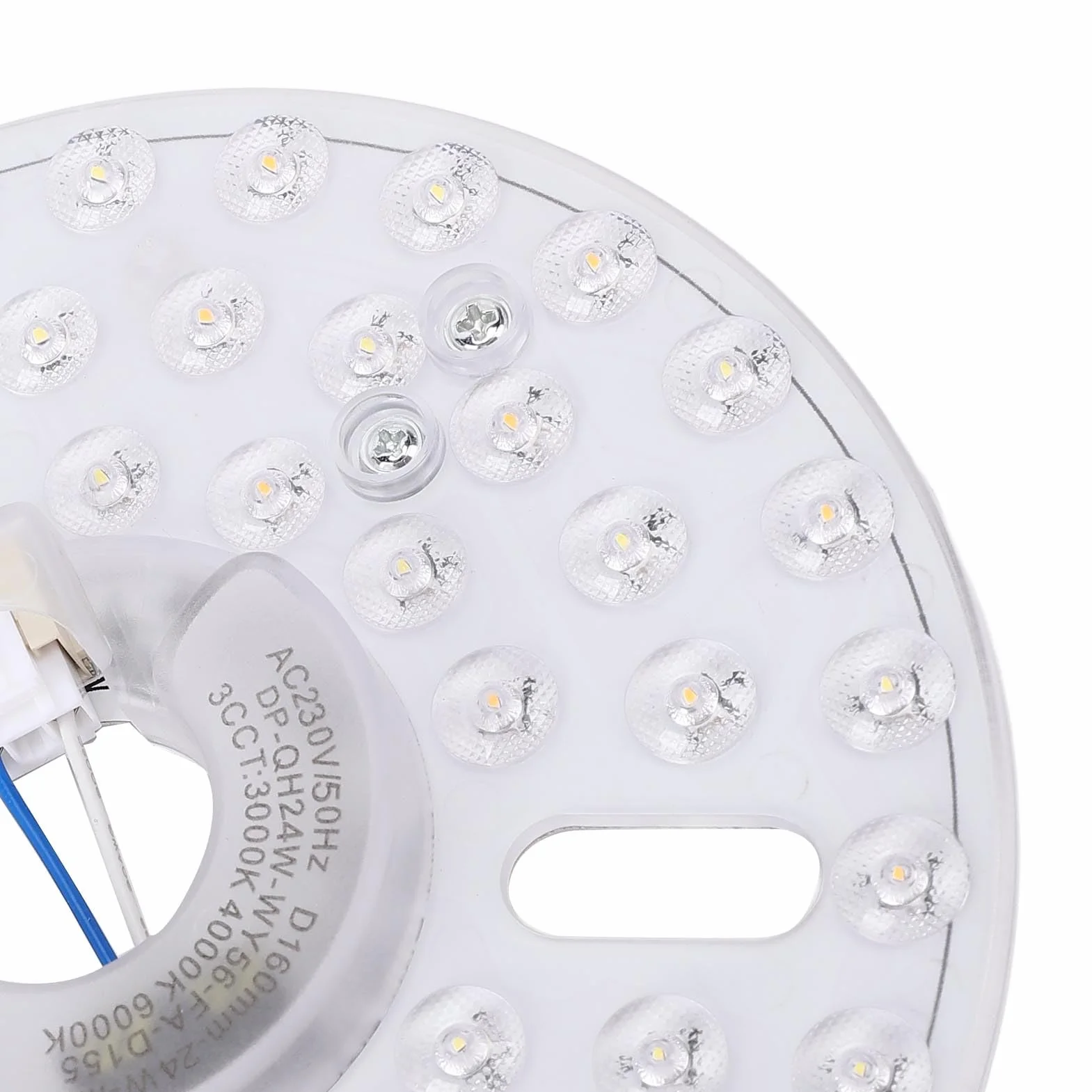 Wentylatora LED 6,3 cala 24W CCCT 230V Zestaw Magnetyczny 3 Kolor Dimmable