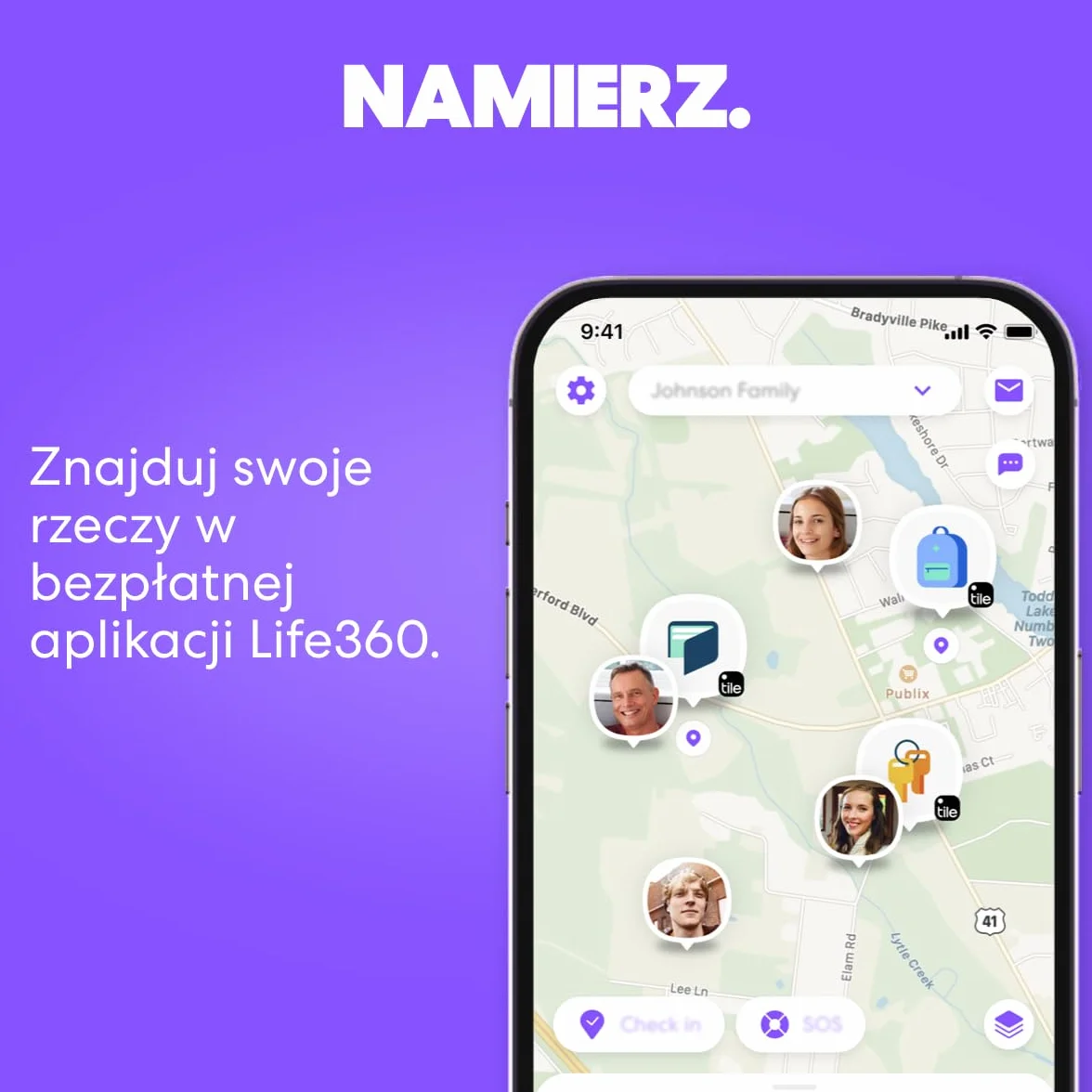 Tile by Life360 Pro - najmocniejszy lokalizator Bluetooth do znajdowania kluczy, torebek i innych rzeczy. Zgodność: iOS i Android. Znajdowanie telefonu. 4 szt. (czarny/biały)