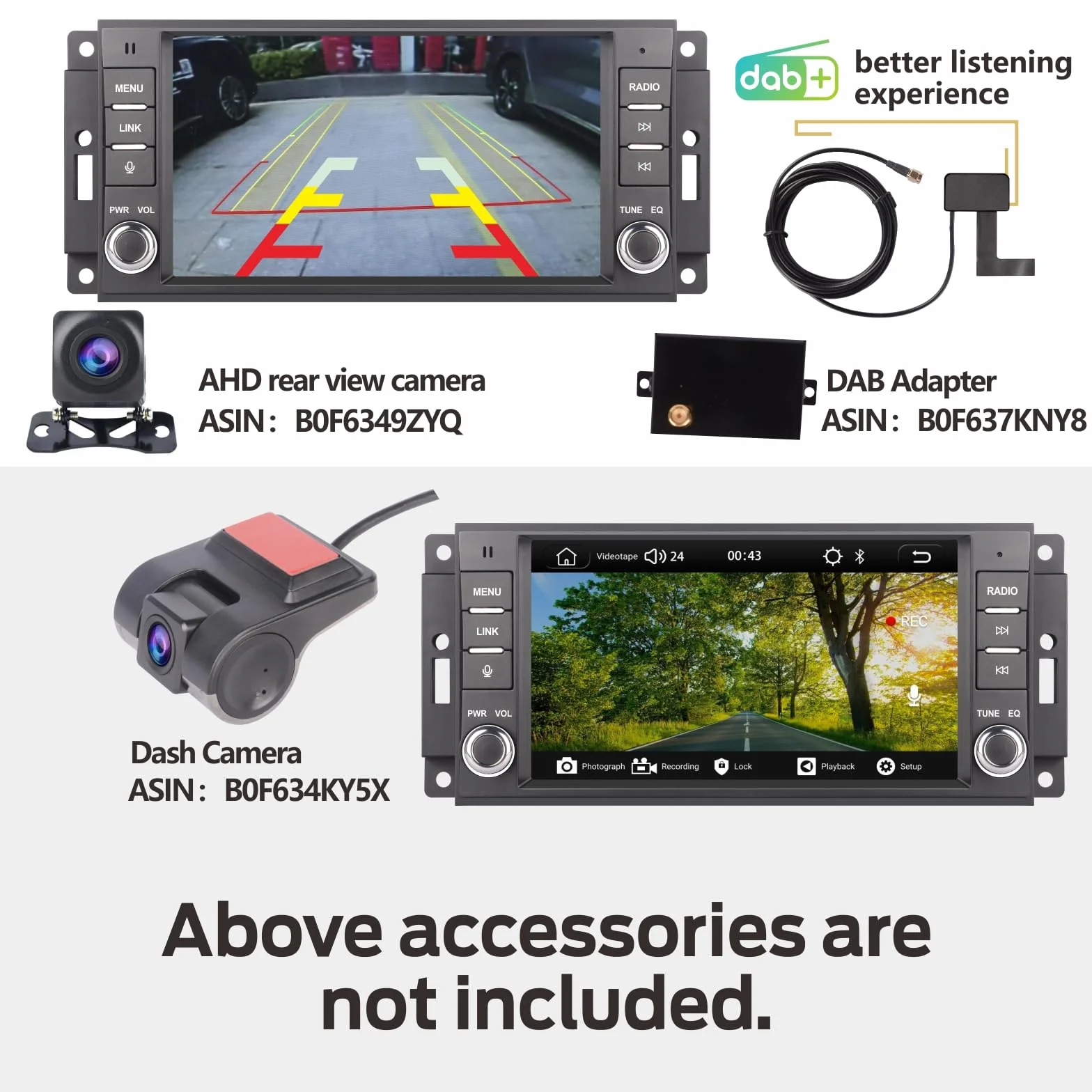 Fast Boot Linux Radio samochodowe kompatybilne z Jeep Wrangler Radio 2007-2018 Chrysler Dodge Ram 1500 | Bluetooth/Wireless CarPlay/Android Auto/FM/AM/RDS/USB, 100W DSP