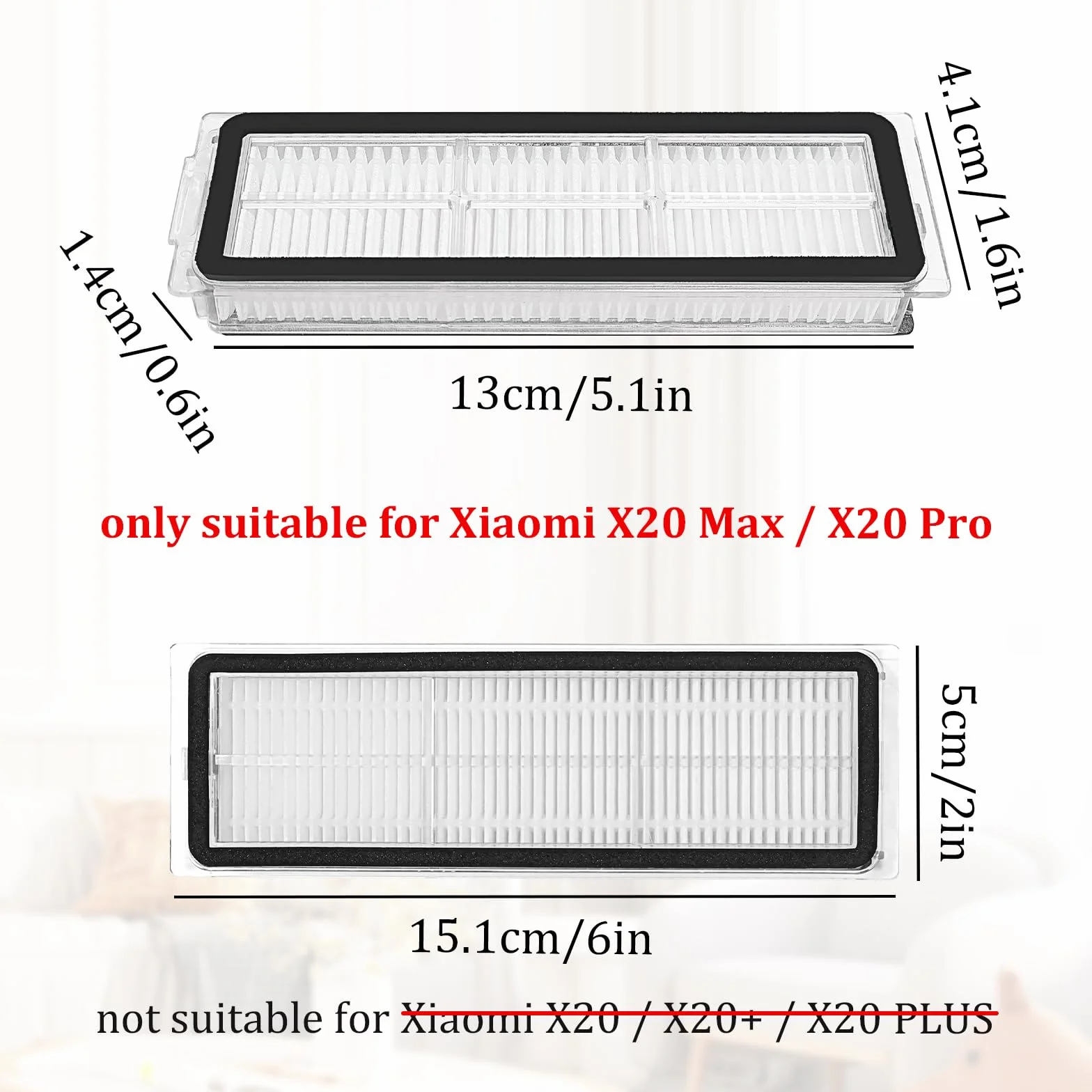 Filtr HEPA do odkurzacza Xiaomi X20 Max X20 Pro Robot Vacuum 5 5Pro