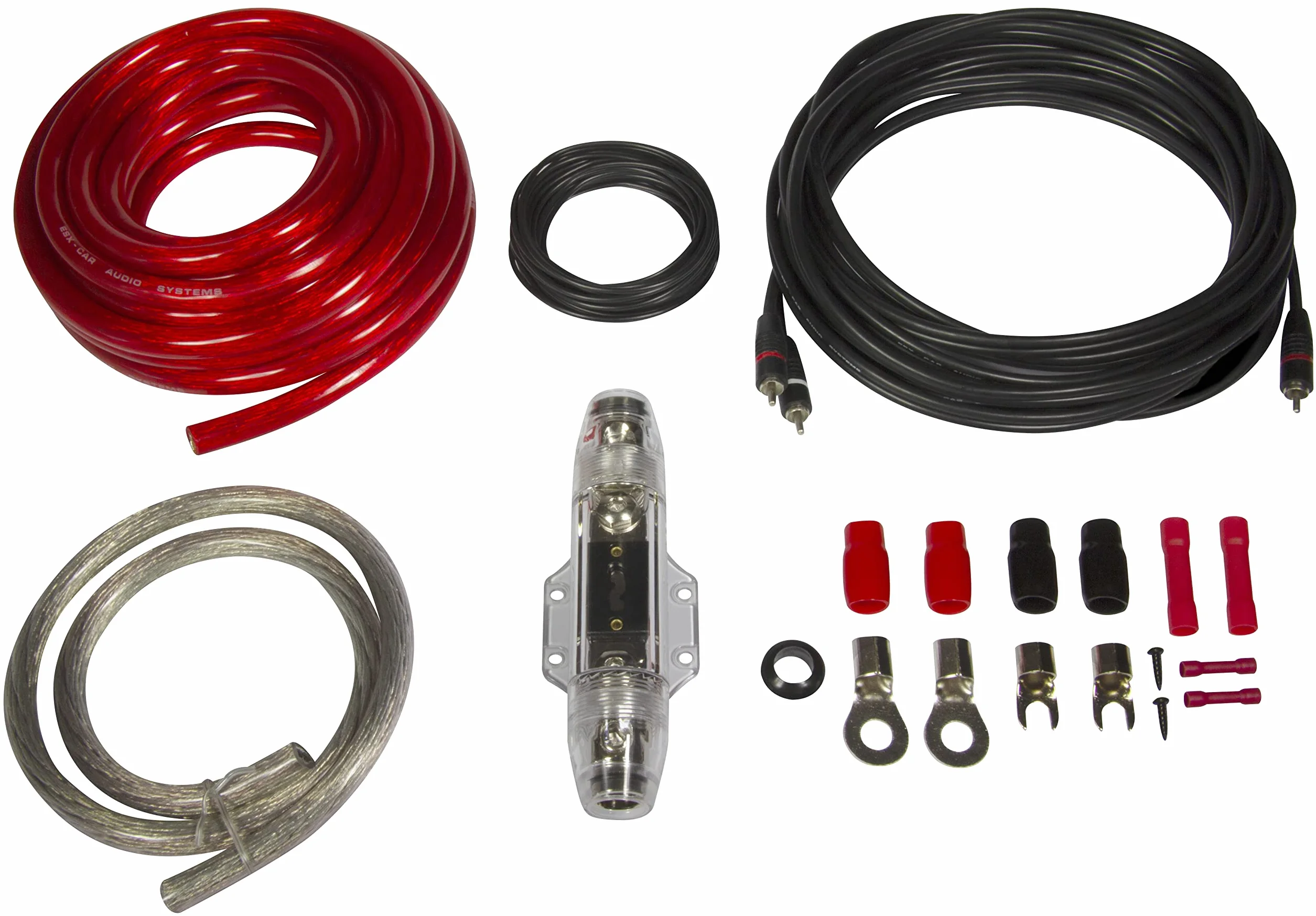 ESX HZ35WK – zestaw kabli 35 mm² z 5 m kablem cinch i bezpiecznikiem ANL i 150 A