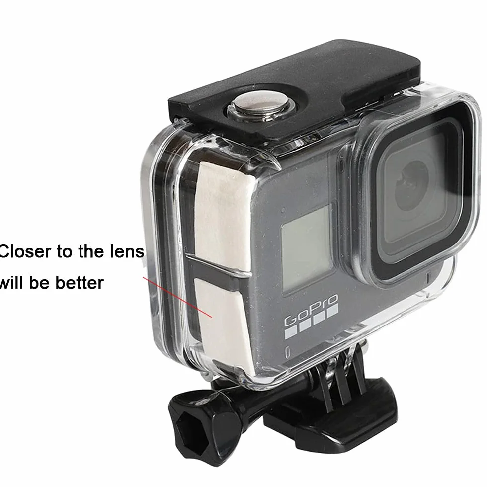 Actpe 60 szt. wkładów przeciwmgielnych - materiał chłonny wielokrotnego użytku do GoPro, Sony, DJI OSMO Action Camera do użytku podwodnego