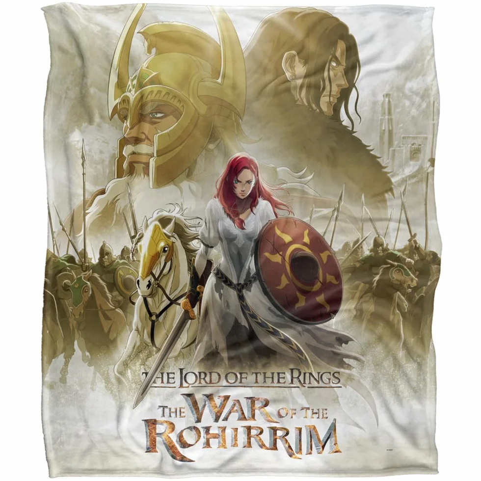 LORD OF THE RINGS: WAR OF THE ROHIRRIM Silky Touch koc narzuta 152 x 127 cm