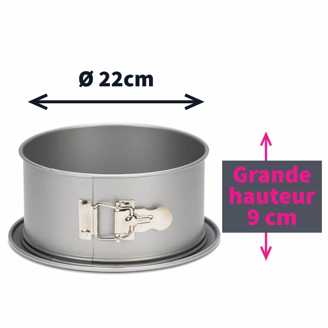 Pastisse Silver-Top tortownica z wysoką krawędzią 22 cm