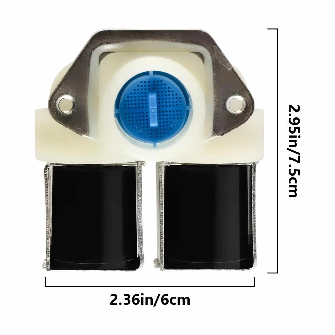 Zawór elektromagnetyczny podwójny AC220-240V 50/60Hz uniwersalny do pralki