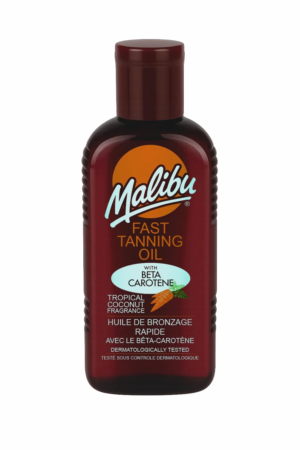 Malibu Sun olejek do opalania wodoodporny z beta-karotenem i zapachem kokosowym 200 ml