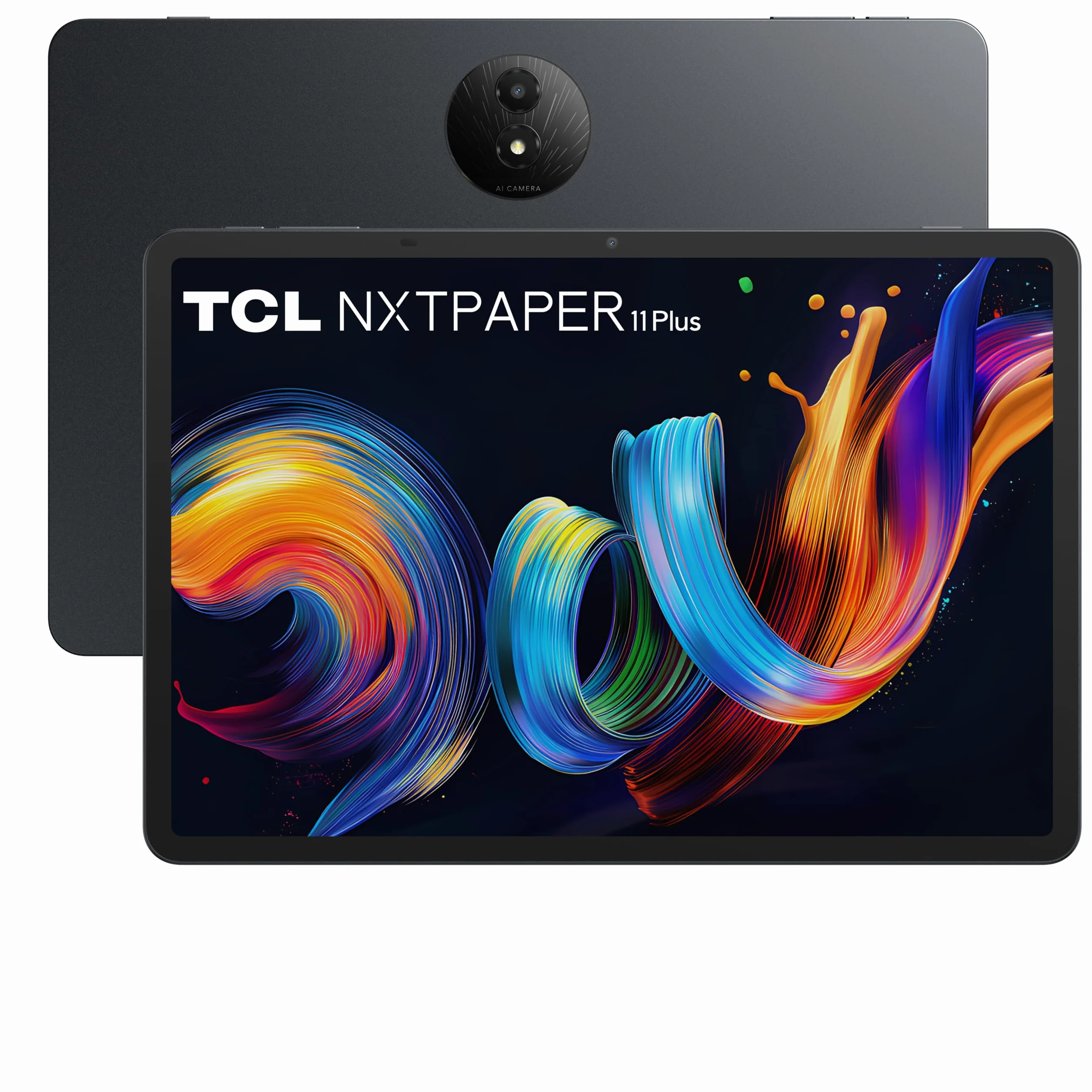 TCL Tablet NXTPAPER 11 Plus, wyświetlacz NXTPAPER 4.0 11,5" 2.2K, zintegrowany AI, 256 GB ROM, rozszerzenie pamięci RAM 8 GB + 8 GB, bateria 8000 mAh, szybkie ładowanie, Android 15, ciemnoszary