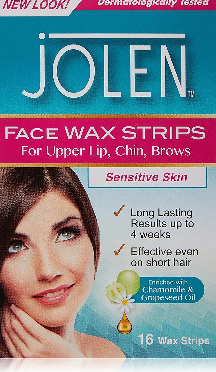 Jolen Wax Strips 16 Sensitive Skin Strips