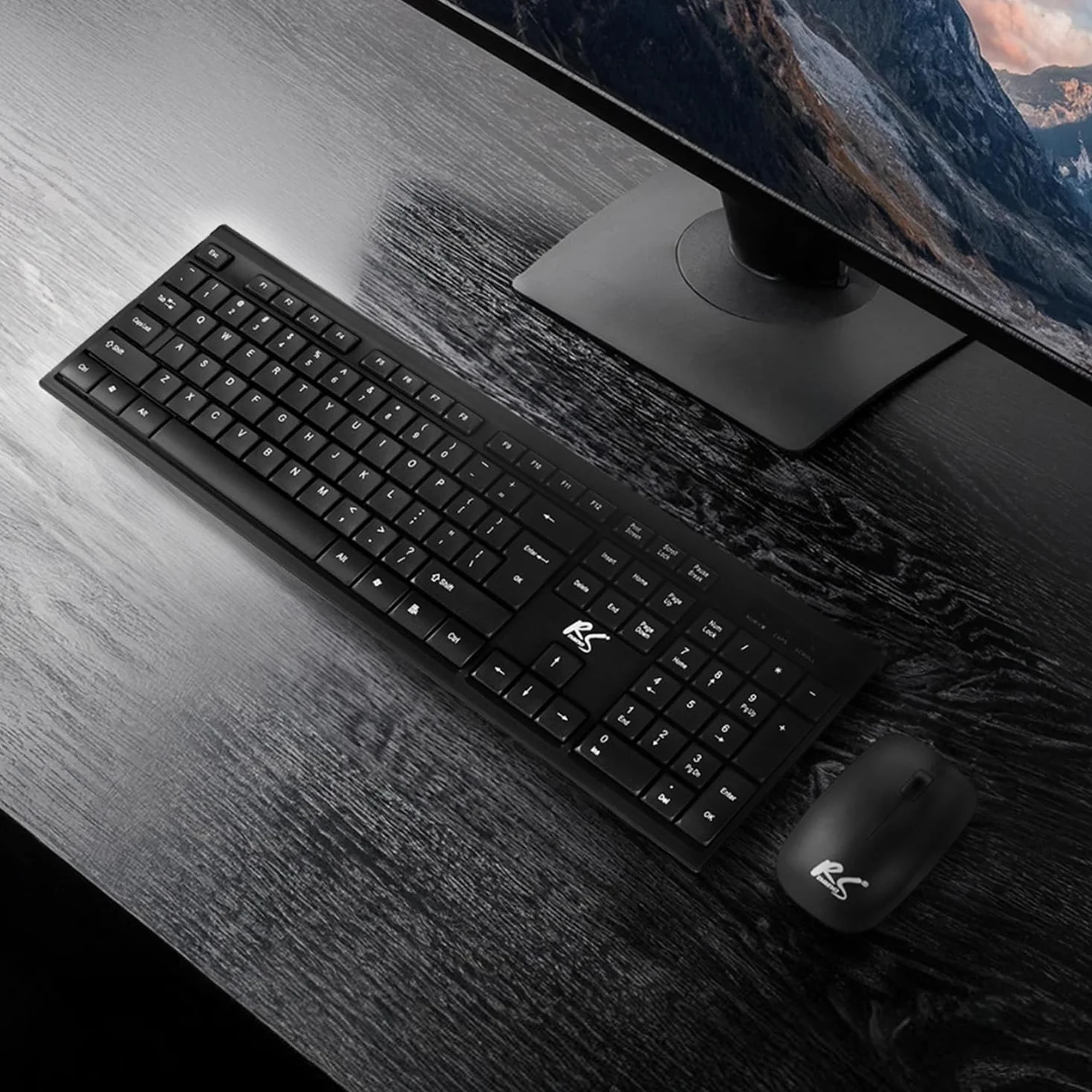 RS580 COMBO Klawiatura Membranowa i Mysz Bezprzewodowa Zestaw