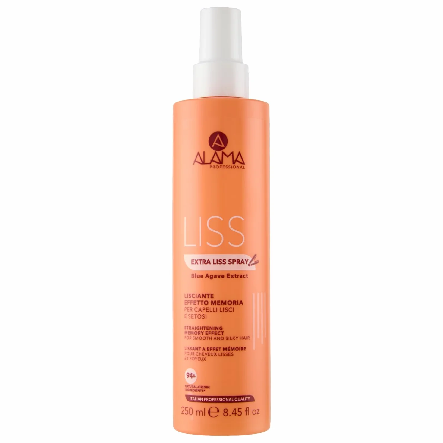 Alama Professional Alama Liss – spray Lisciante Extra Liss Effetto Memoria Per Capelli Lisci, 250 ml