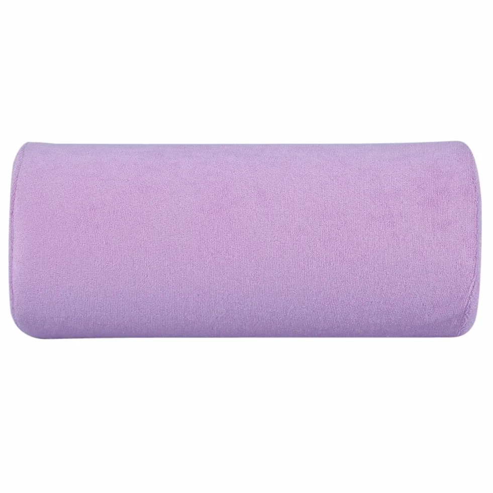 Poduszka do manicure, poduszka do manicure, nakładka na dłoń, poduszka do garnituru do studia paznokci i użytku domowego, 30 x 13 cm (fioletowa)