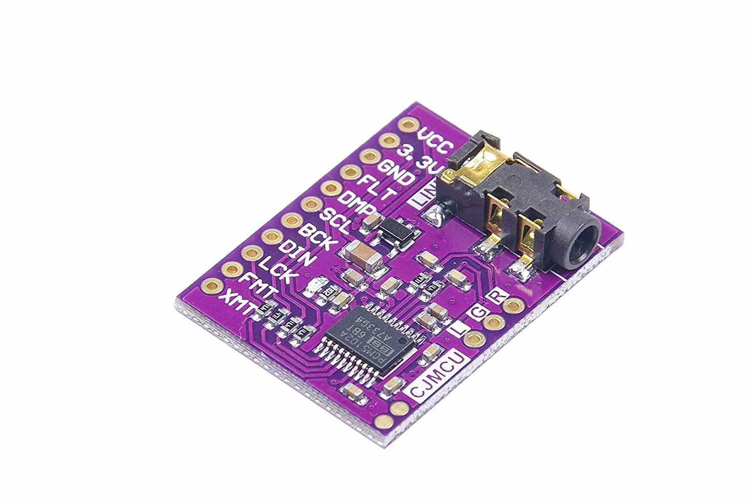 DollaTek PCM5102A konwerter cyfrowo-analogowy PLL modu? g?osowy stereo DAC karta d?wi?kowa 3,5 mm gniazdo stereo 24 bity cyfrowy modu? audio dla Raspberry Pi