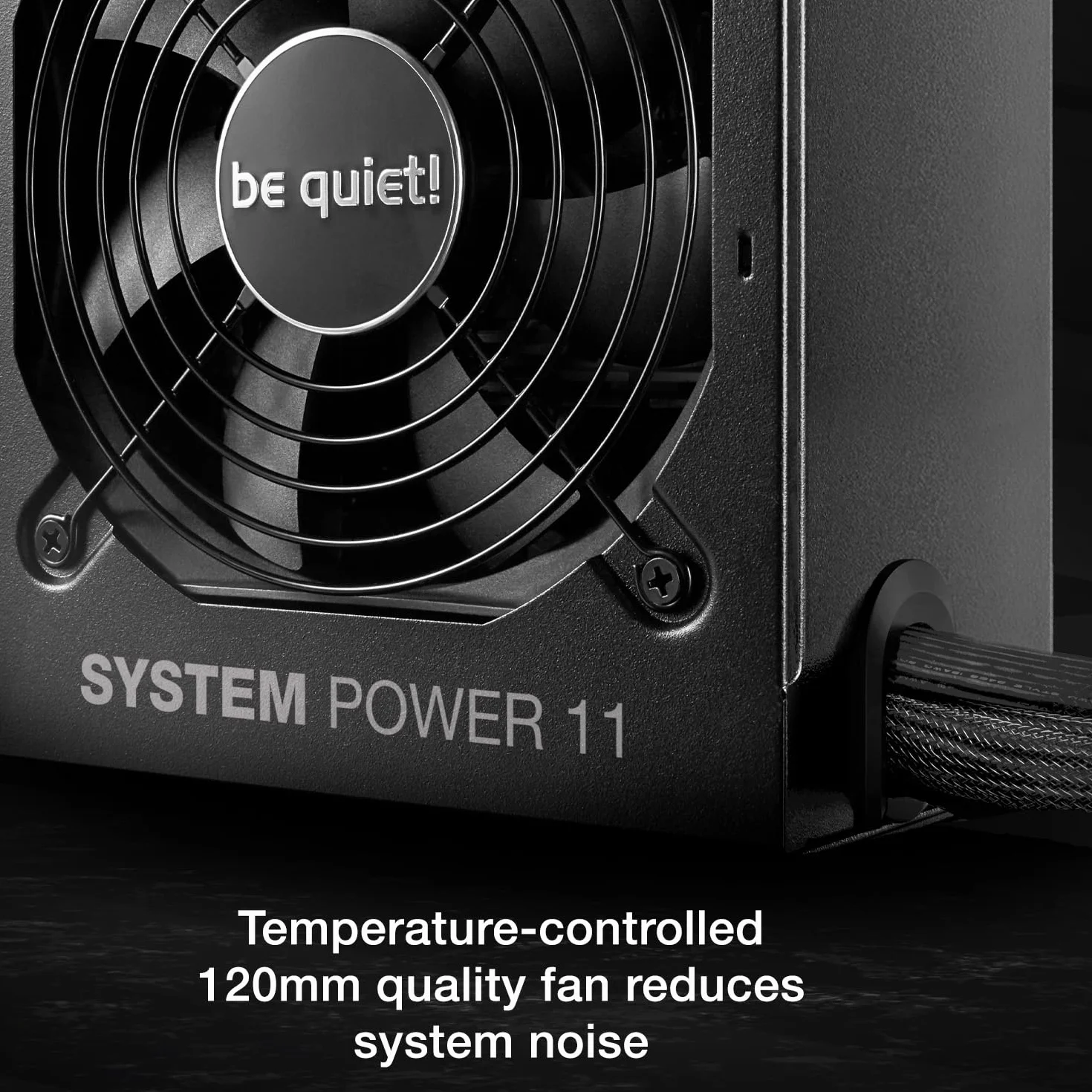 be quiet! System Power 11 450 W Zasilacz, zasilacz ATX 3.1, pełna obsługa kart graficznych PCIe 5.1, wentylator be quiet! 120 mm, mocna linia 12 V, przetwornica DC/DC, efektywność 80 Plus® Bronze