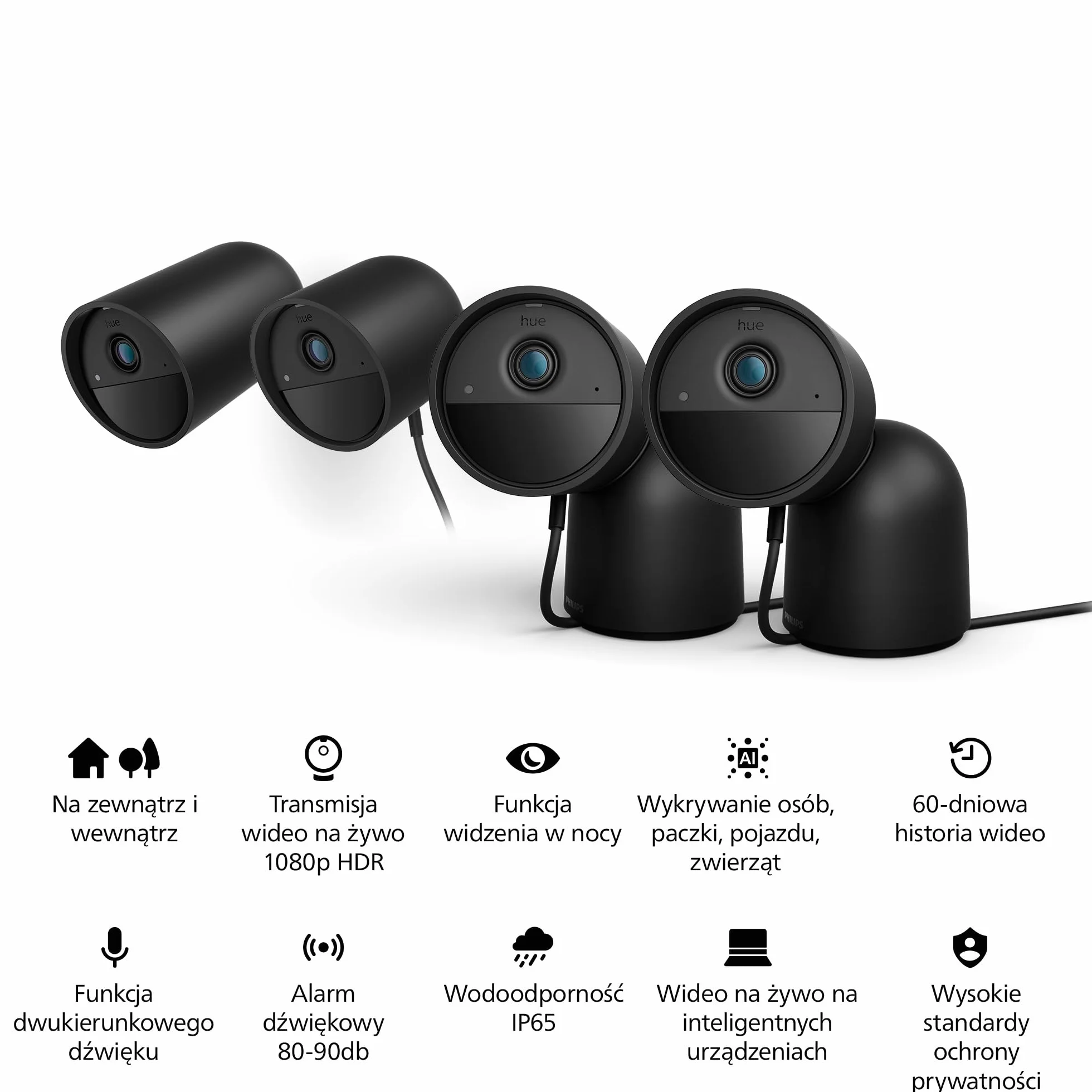 Philips Hue Raven Kamera przewodowa czarna