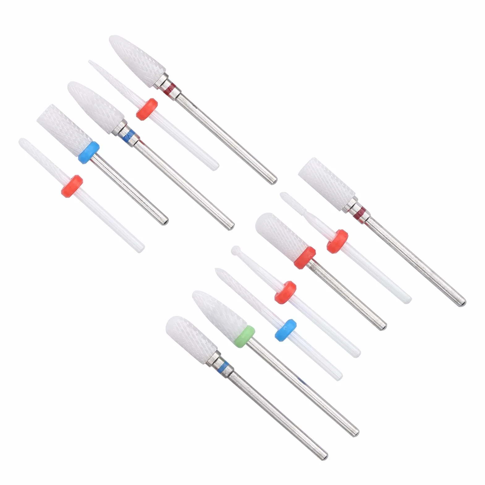 Elektryczny Frez Manicure Pedicure z 12 Ceramicznymi Wiertłami do Usuwania Żelowych i Akrylowych Paznokci Szlifierka do Skórek Profesjonalny Narzędzie do Pielęgnacji
