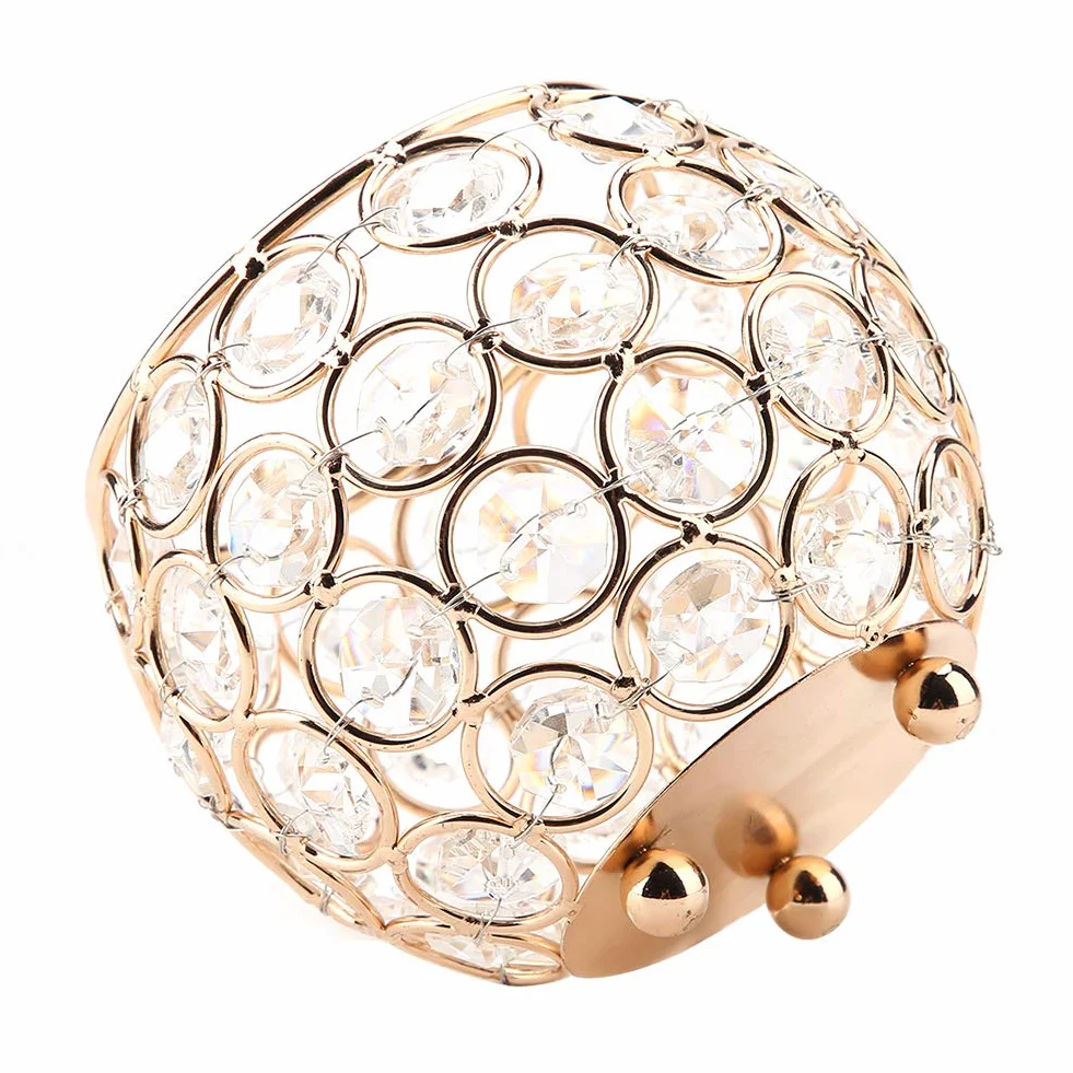 aqxreight Świecznik Silver Wote Tealight Candle Holders Gold