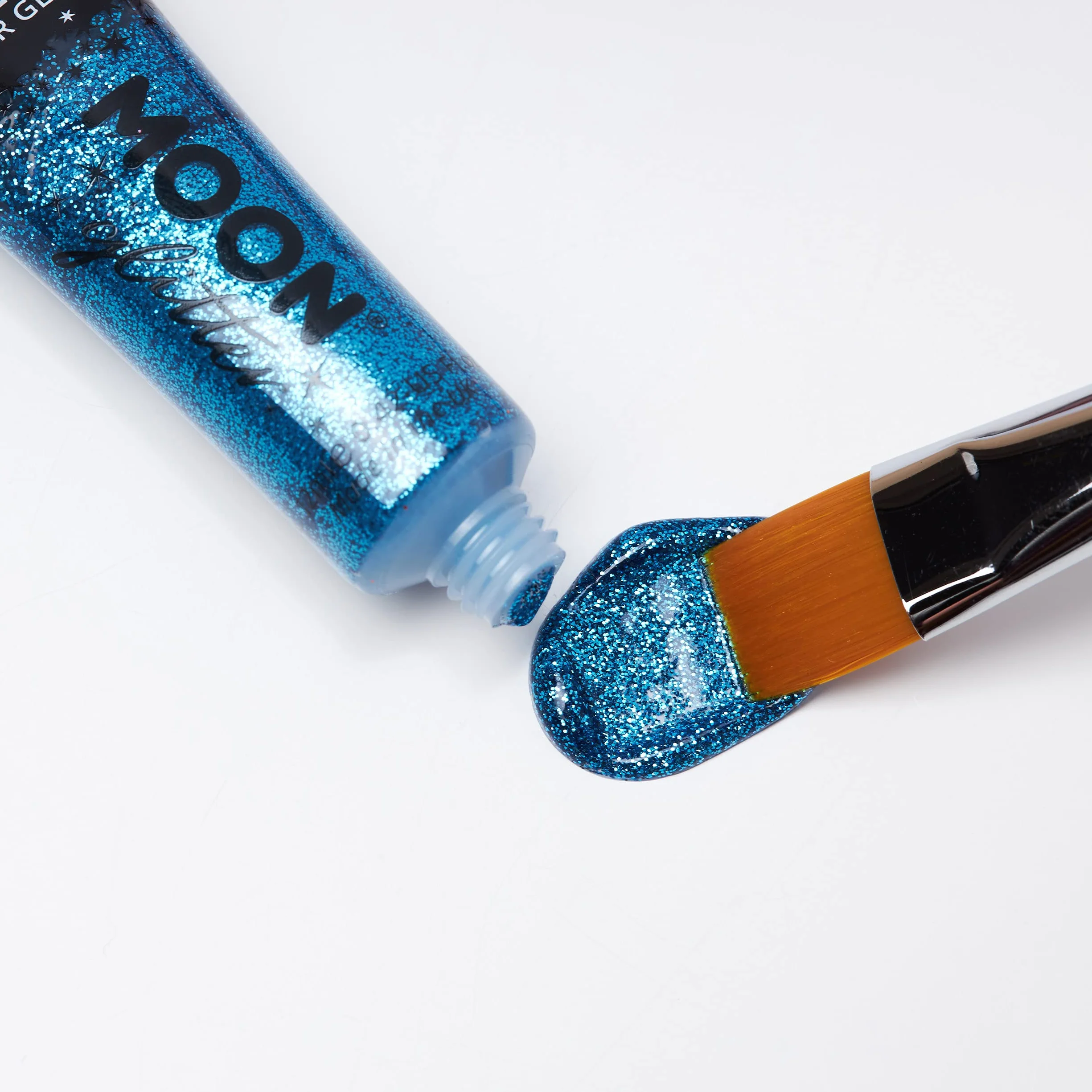 Moon Glitter - Klasyczny cienki błyszczący żel - 12 ml - Czerwony - Brokat do twarzy.
