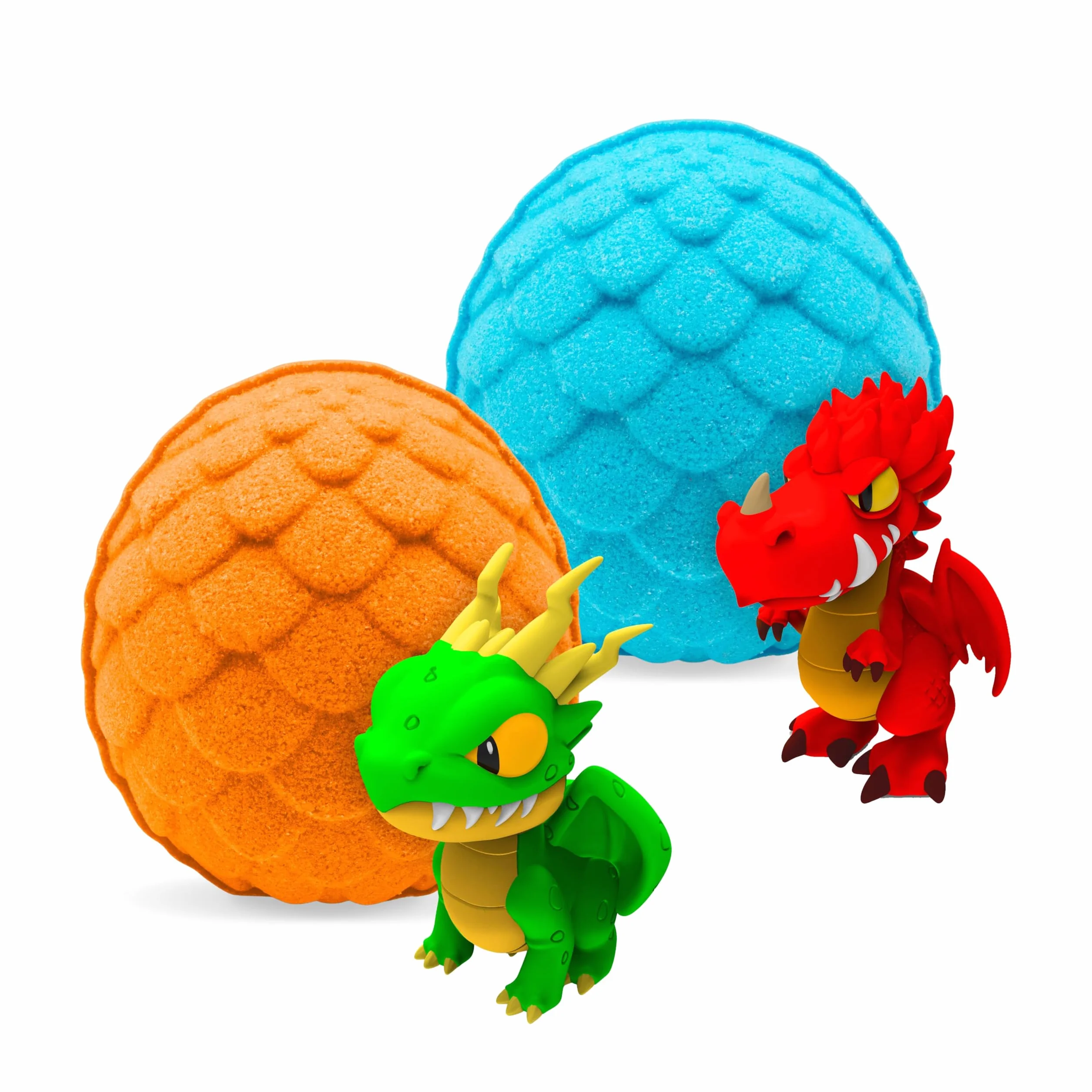 INKEE Surprise Dragons – Bomba do Kąpieli dla Dzieci z Niespodzianką, Figurką Smoka w Środku – Kula do Kąpieli z Aromatem Cola-Pomarańcza – Kule do Kąpieli z Niespodzianką (1x100g)
