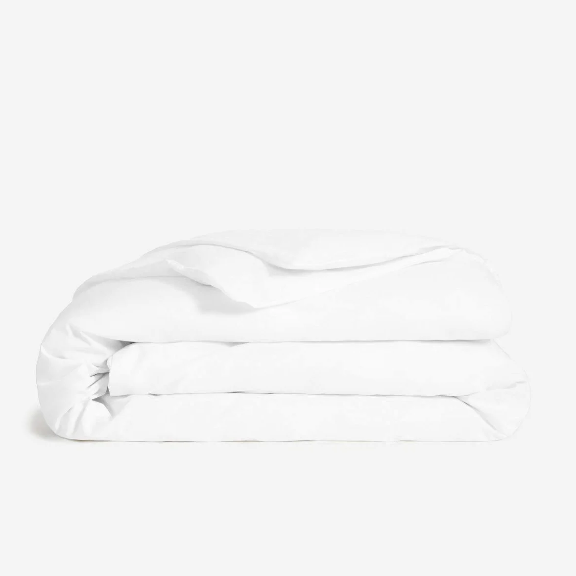TEXAS LINEN CO. 100% Egyptian Cotton Duvet Cover Queen Size 600 Thread Count 3 PC Extra Long Staple Soft Breathable White