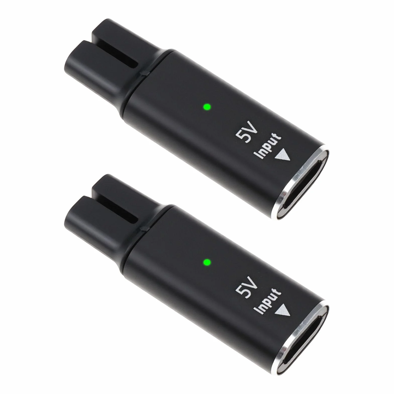 2 x konwertery ładowarki typu C 5 V kompatybilne z Philips One Blade QP2 Series (czarny)