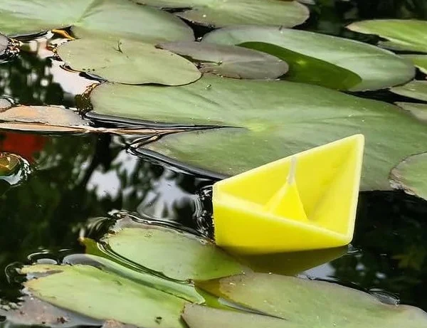 Świece pływające ORIGAMI kolor MIĘTOWY