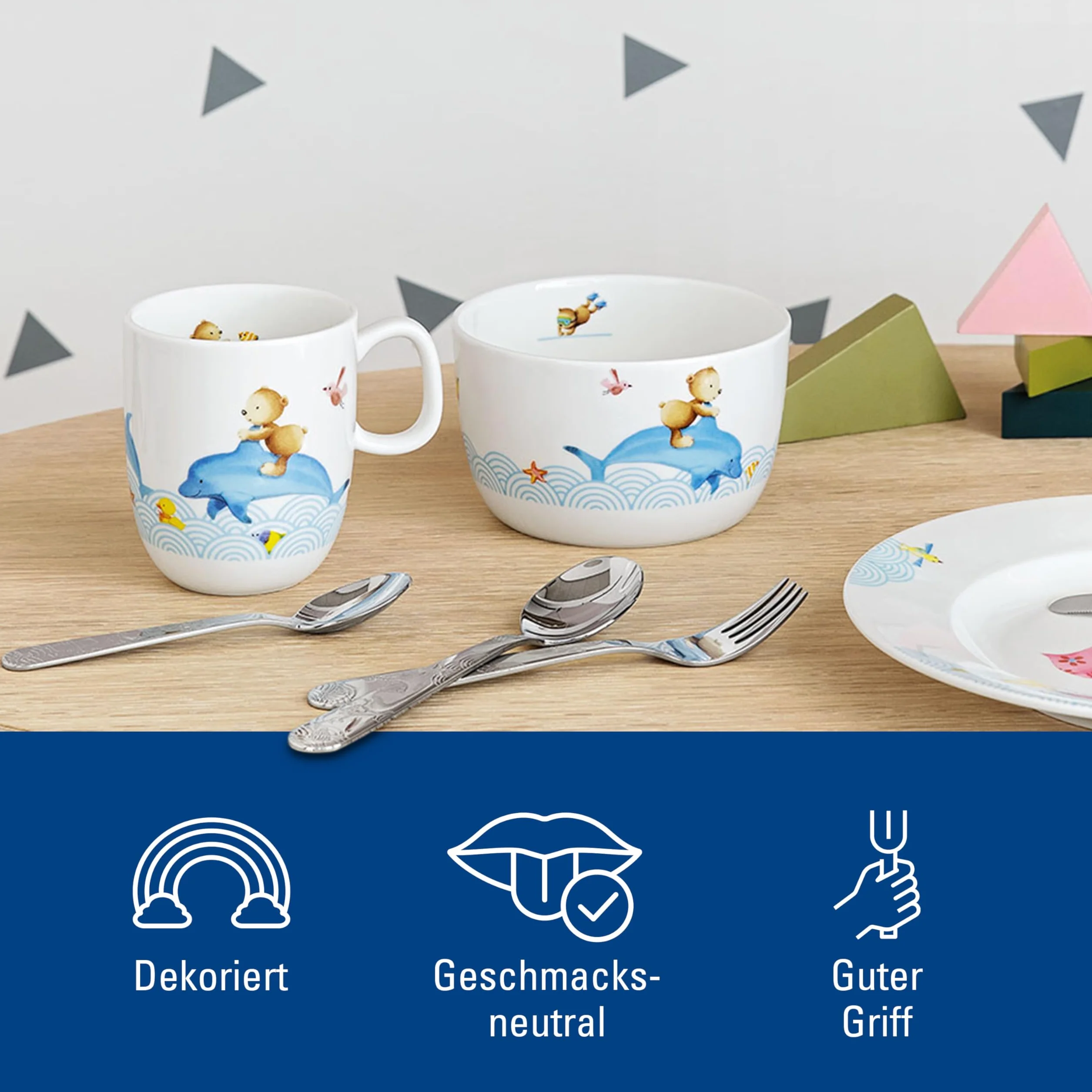 Villeroy & Boch Villeroy und Boch Happy as a Bear sztućce dla dzieci, 4-częściowy, stal nierdzewna