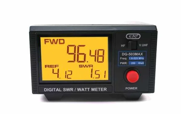 KPO DG503-MAX Cyfrowy SWR+Watymetr HF/VHF/UHF 200 W (KPODG503MAX)