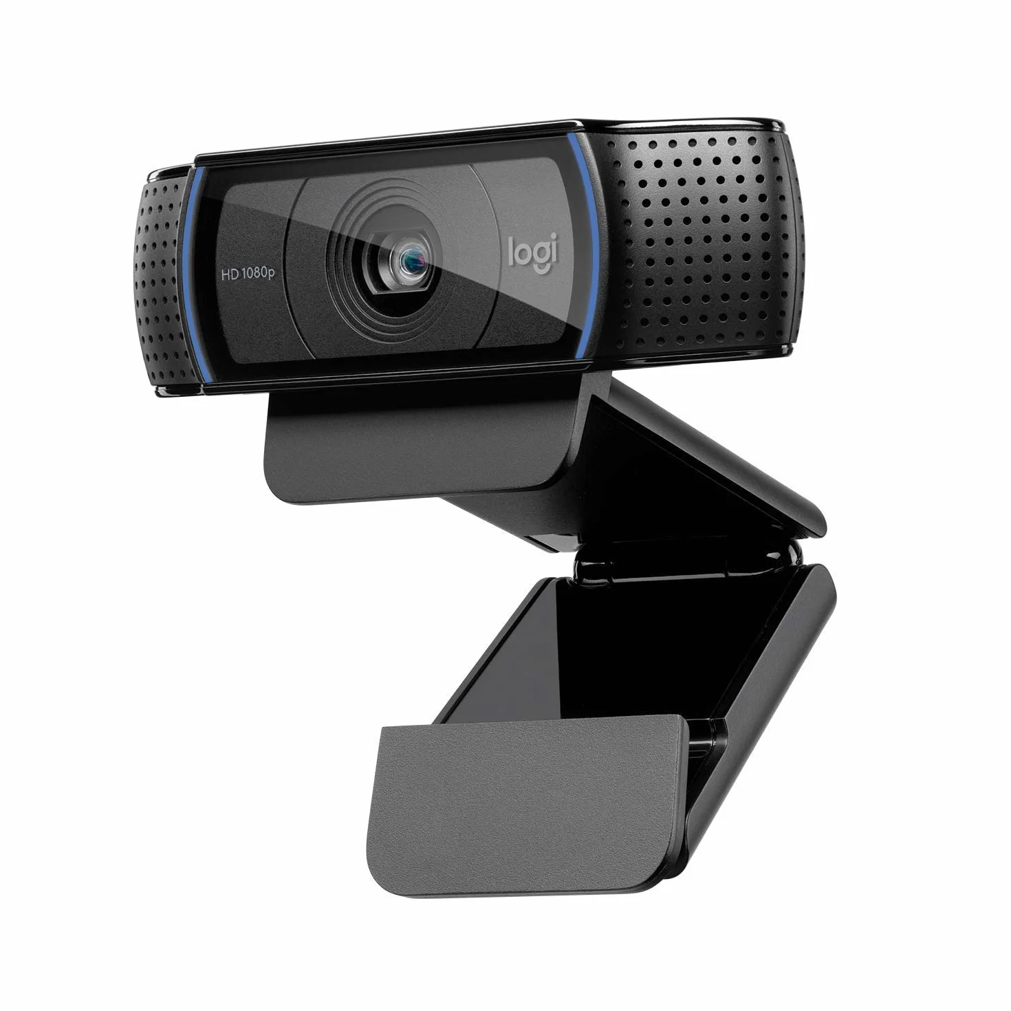 Logitech HD Pro Webcam C920 Połączenia Wideo W Wysokiej Jakości, Z Rozdzielczością Full Hd 1080P I Osłoną Migawki, Pc/Mac/Chromebook - Czarny