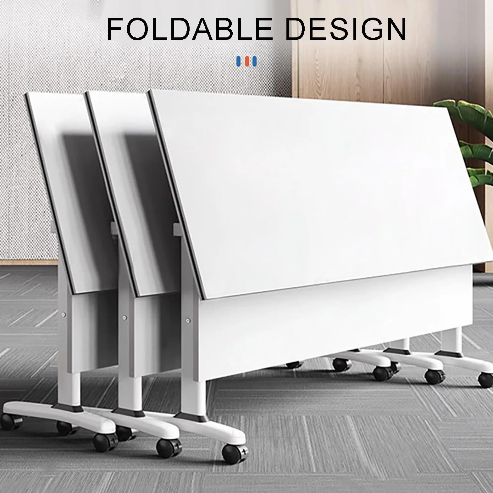 Folding Conference Table, Training Table, Rectangle Office Meeting Table, Medium