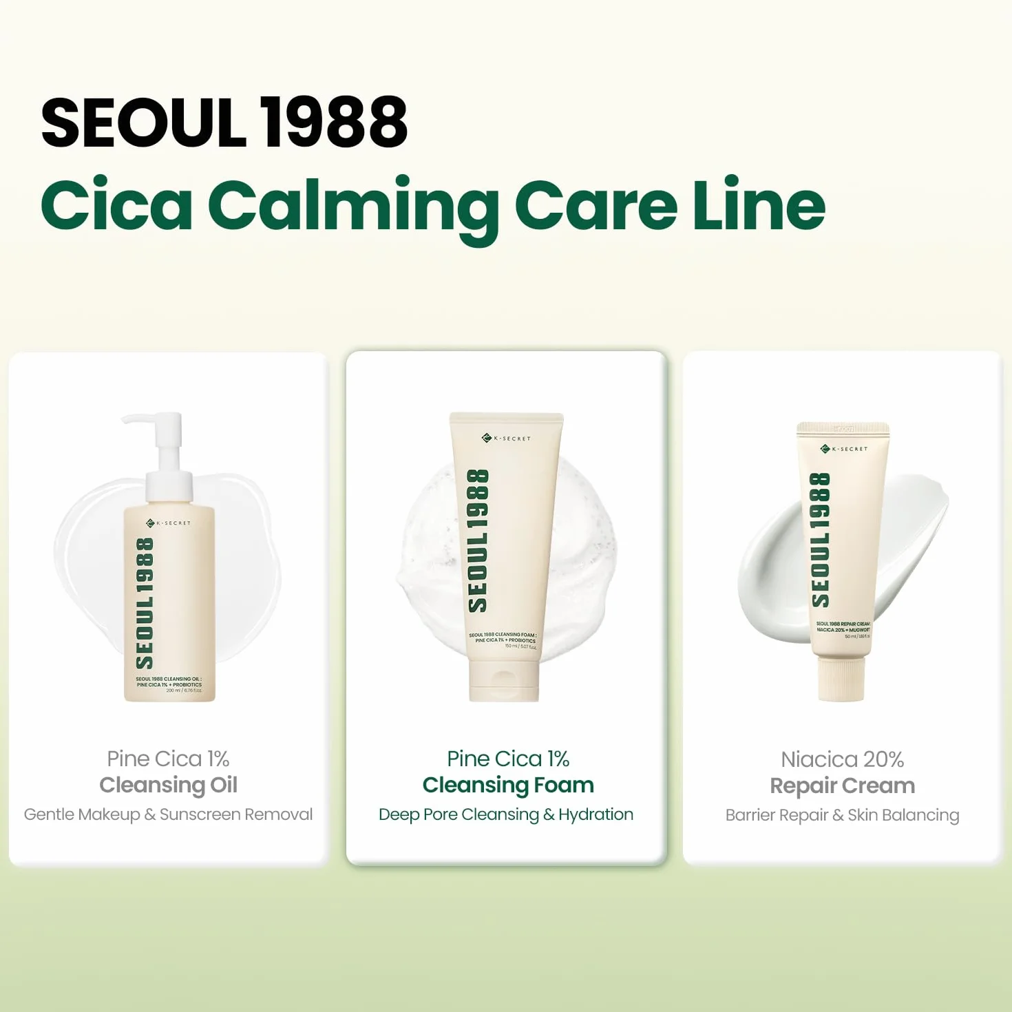 K-SECRET - KSECRET SEOUL 1988 Pianka oczyszczająca: sosna Cica 1% + probiotyki, 150 ml / 5,07 fl.oz