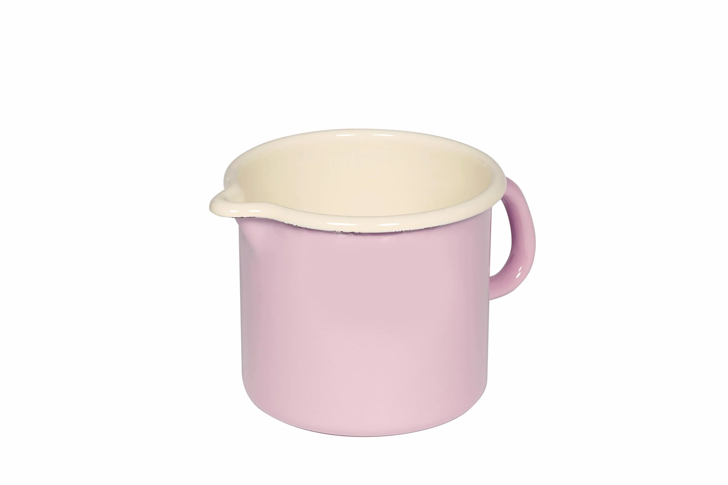 Riess, 0040-006, Dzbanek 12 1,0 L, CLASSIC - BUNT/PASTELL, kolor różowy, średnica 12 cm, wysokość 11,5 cm, Zawartość 1,0 litra, emalia