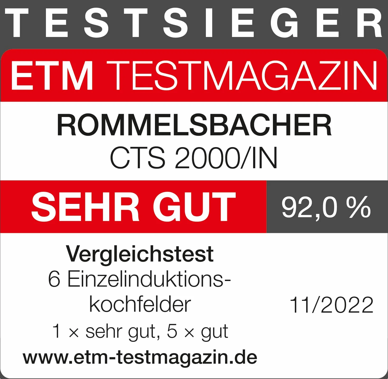 Rommelsbacher CTS 2000/IN płyta kuchenna indukcyjna czarna srebrna