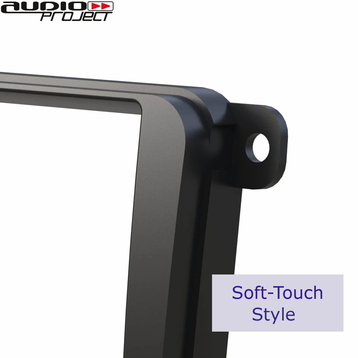 Audioproject A109 — radio samochodowe zaślepka 2 DIN ISO do VW Golf 5 Golf 6 Caddy Touran Tiguan Passat 3C Polo 6R Skoda Octavia SEAT osłona podwójna DIN Soft Touch czarna