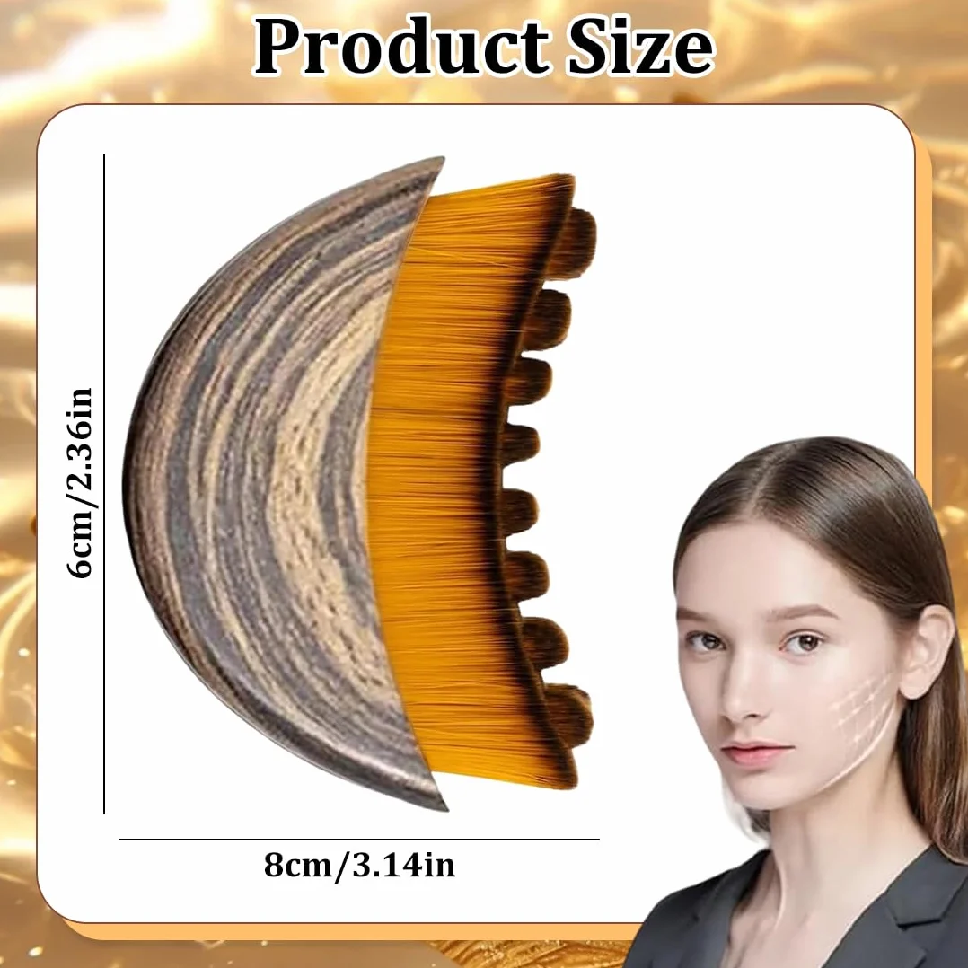 Sucha szczotka do twarzy, szczotka do peelingu twarzy, szczotka klasztorna, szczotka do osuszania twarzy, limfatyczna szczotka do twarzy, naturalne włosie do masażu na sucho