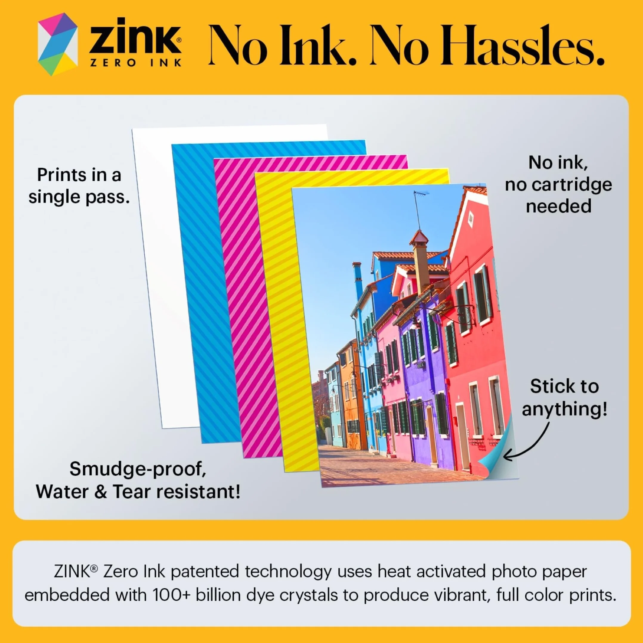 KODAK Printomatic+ Aparat Cyfrowy Natychmiastowy 10MP z Diody RGB, drukuje kolorowe zdjęcia na papierze Zink 2x3” – Różowy