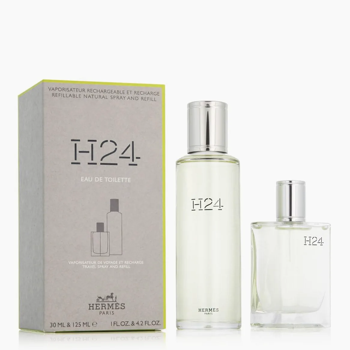 Zestaw H24 Et (30 ml+, odpowiedni do regularnego stosowania, bezproblemowo integruje się z codziennymi nawykami, butelka o pojemności 30 ml stworzona, aby towarzyszyć codziennym gestom dobrego