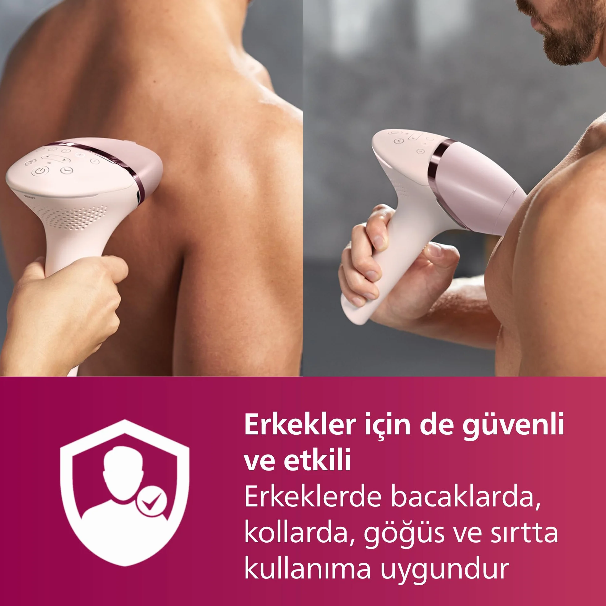 Philips Lumea Depilator Laserowy, Biały/Złoty