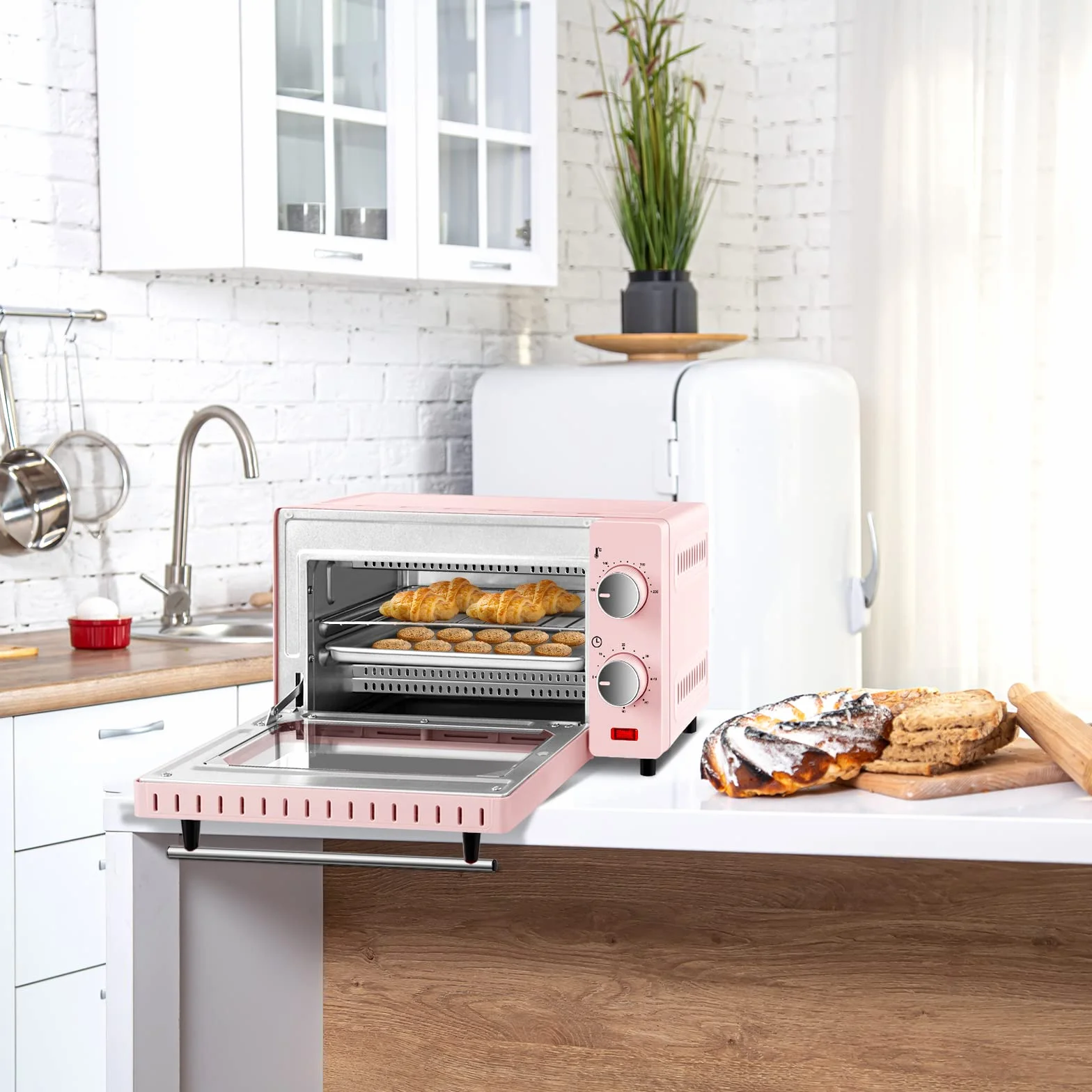 WOLTU mini piekarnik 12L 800W piec do pizzy z timerem