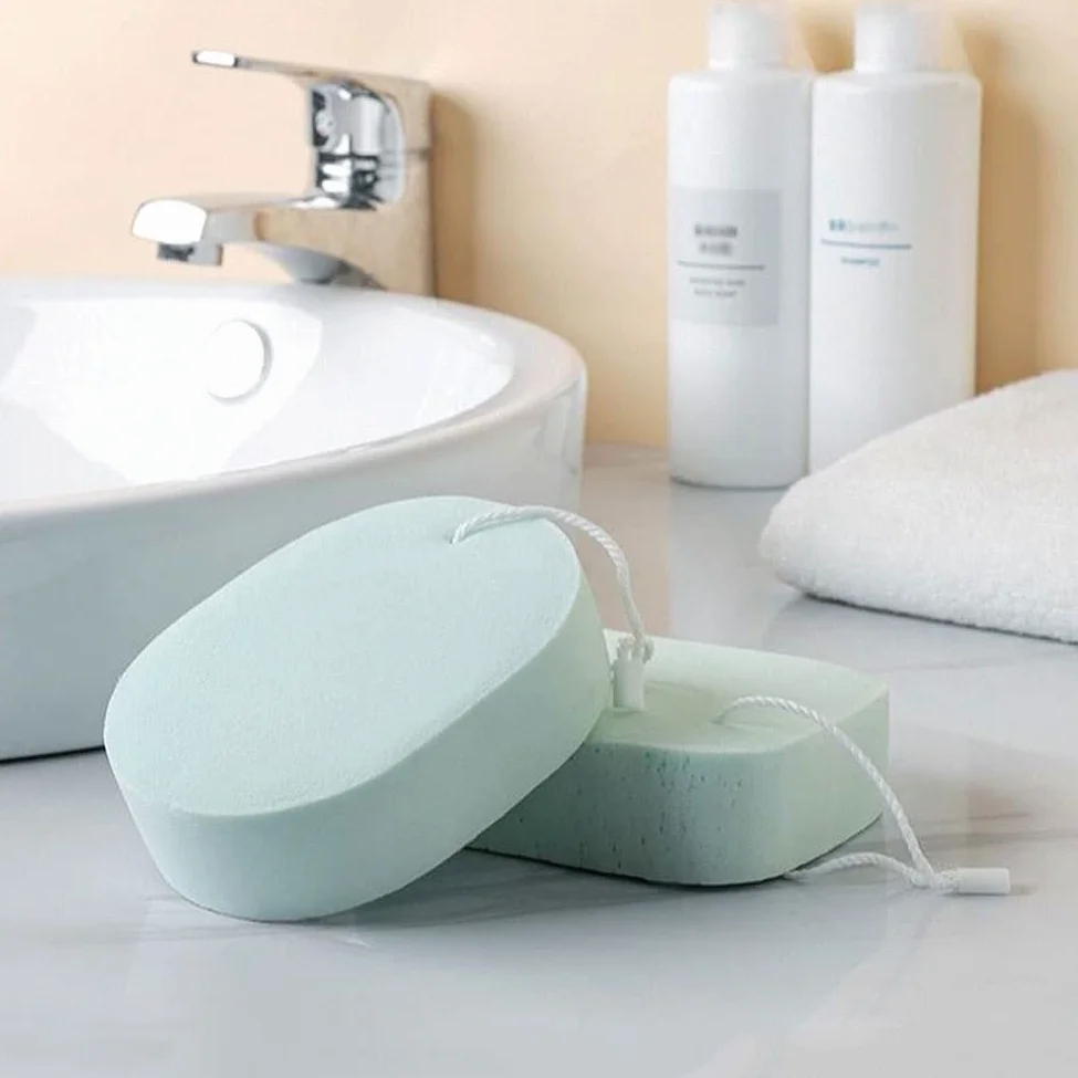 Ręcznik złuszczający Miękka gąbka do ciała Złuszczająca gąbka pod prysznic Loofahs Gąbka pod prysznic dla dorosłych i dzieci Gąbka do kąpieli Gąbka do szorowania Rękawiczki złuszczające (ko