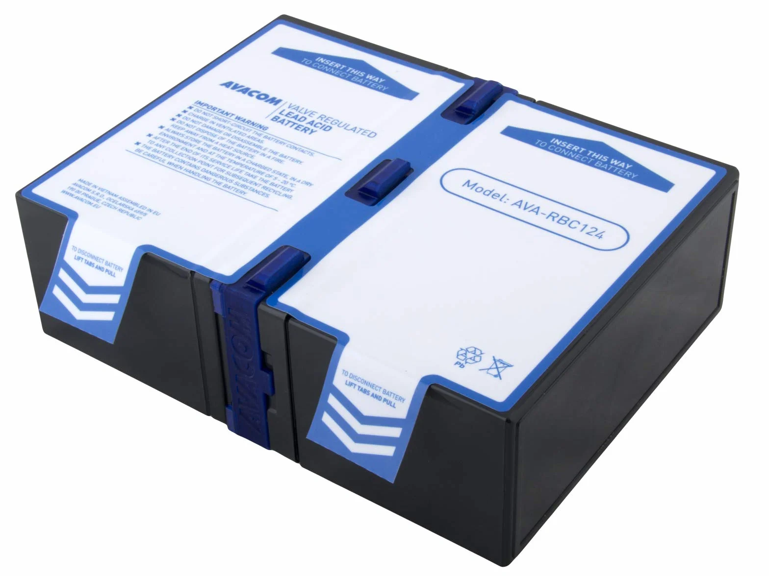 Ava-RBC124 bateria zamienna do APC: RBC124. Bateria do UPS - składa się z akumulatorów premium Long Brand pasuje do BR1200GI/BR1500GI i innych