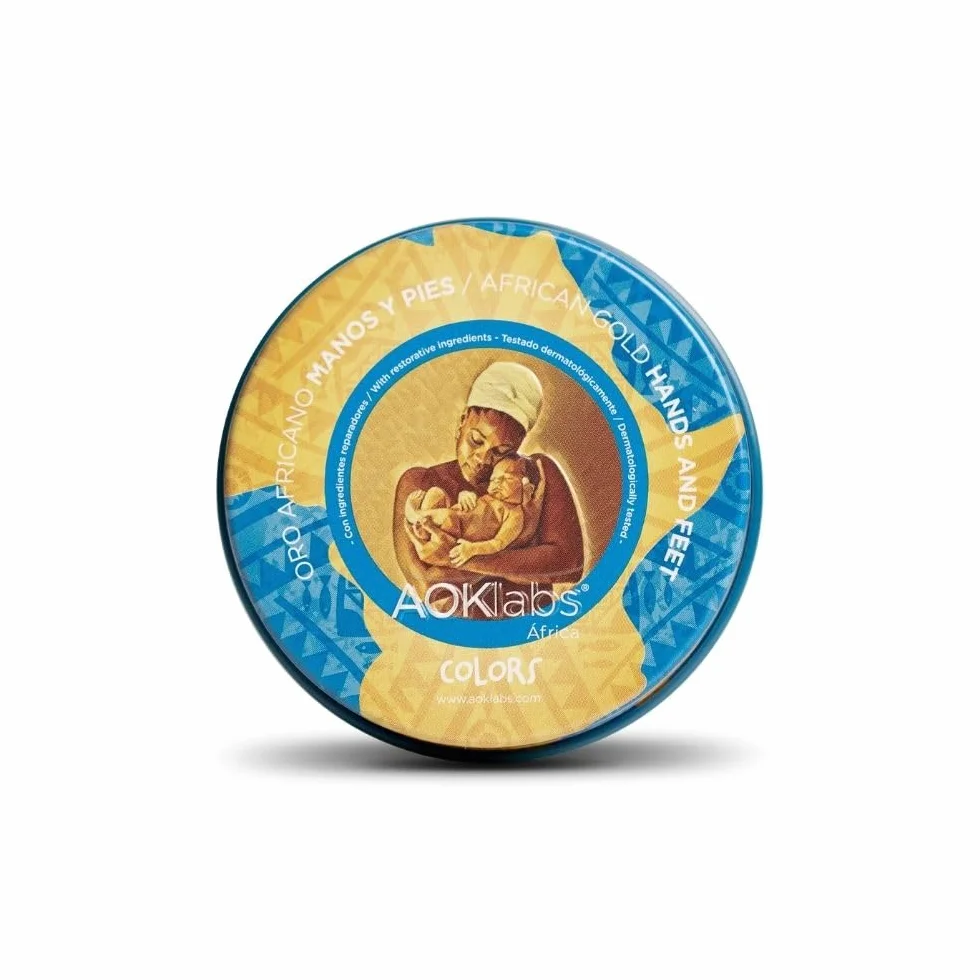 AOKlabs - Afrykańskie złoto Ręce i stopy, nierafinowane masło shea - Głęboka naprawa dłoni i stóp, nie pozostawia tłustych pozostałości I 50 ml.
