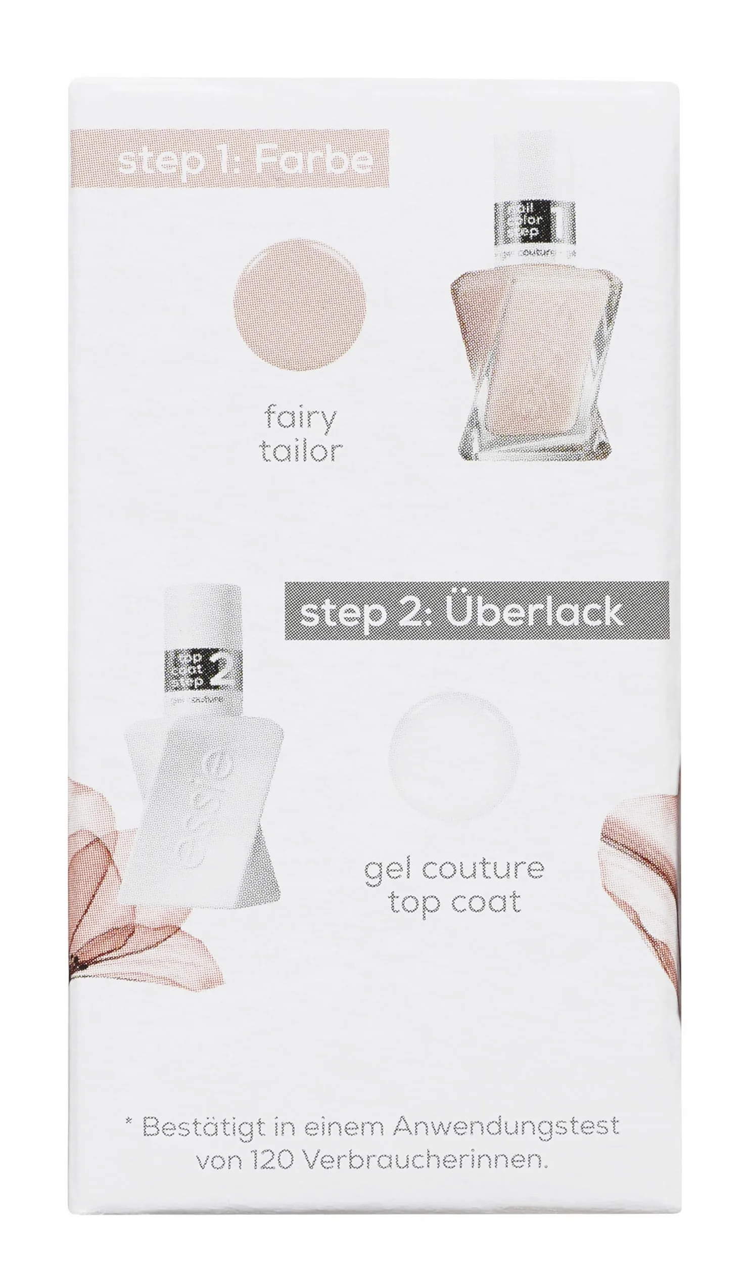 Essie Gel Couture Set 'Best Mom Ever' (Top Coat Nr. 00, Fairy Tailor Nr. 40)
