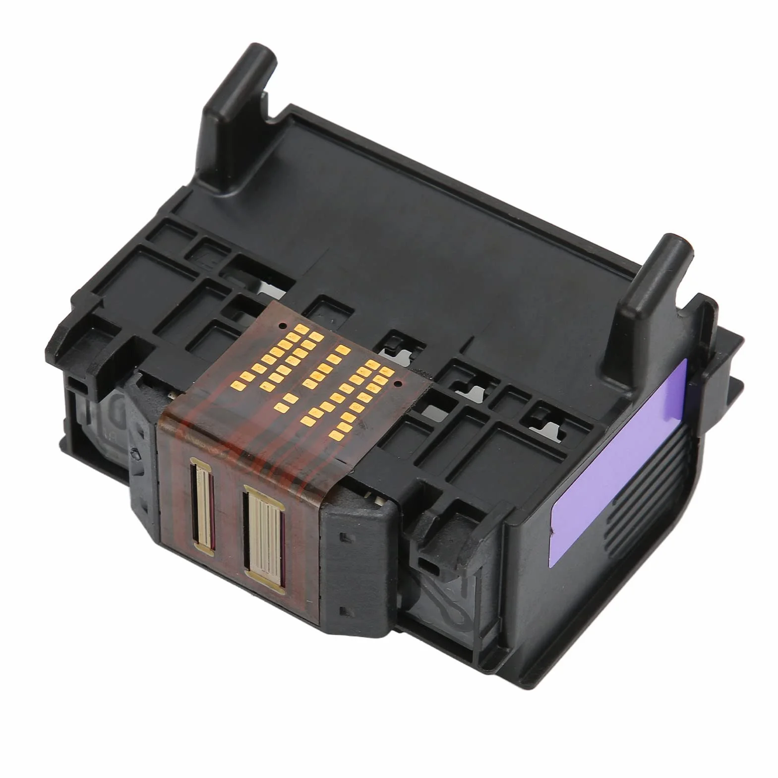 Acouto Głowica drukująca z 4 gniazdami do OfficeJet Pro 6000 7000 6500 6500A 7500A zamiennik głowicy drukującej przezroczysty nadruk ABS nadruk 4 gniazda głowicy drukującej zamiennik głowicy
