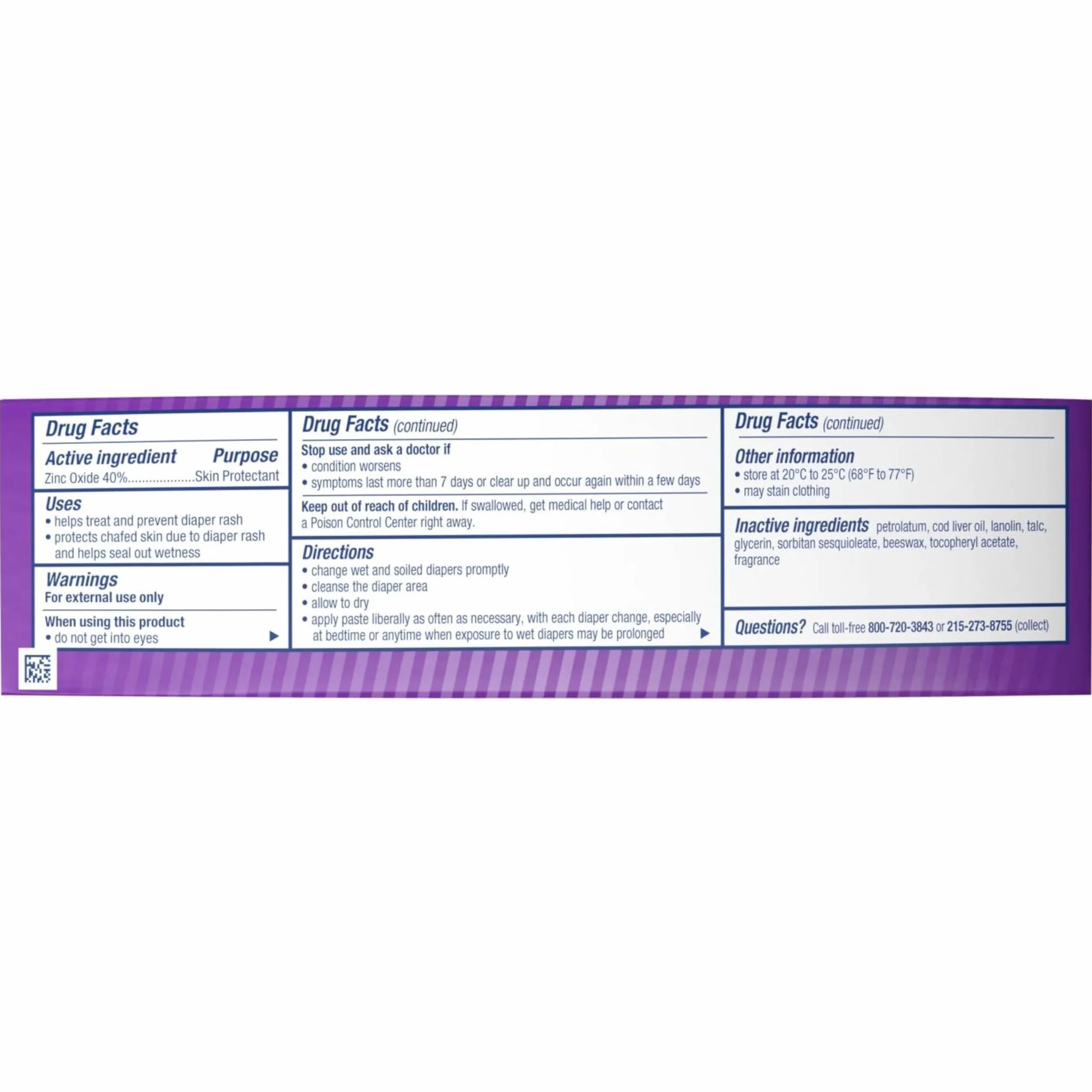 DESITIN Maksimum Strength Diaper Rash Paste, 3 opakowania (4 uncji)