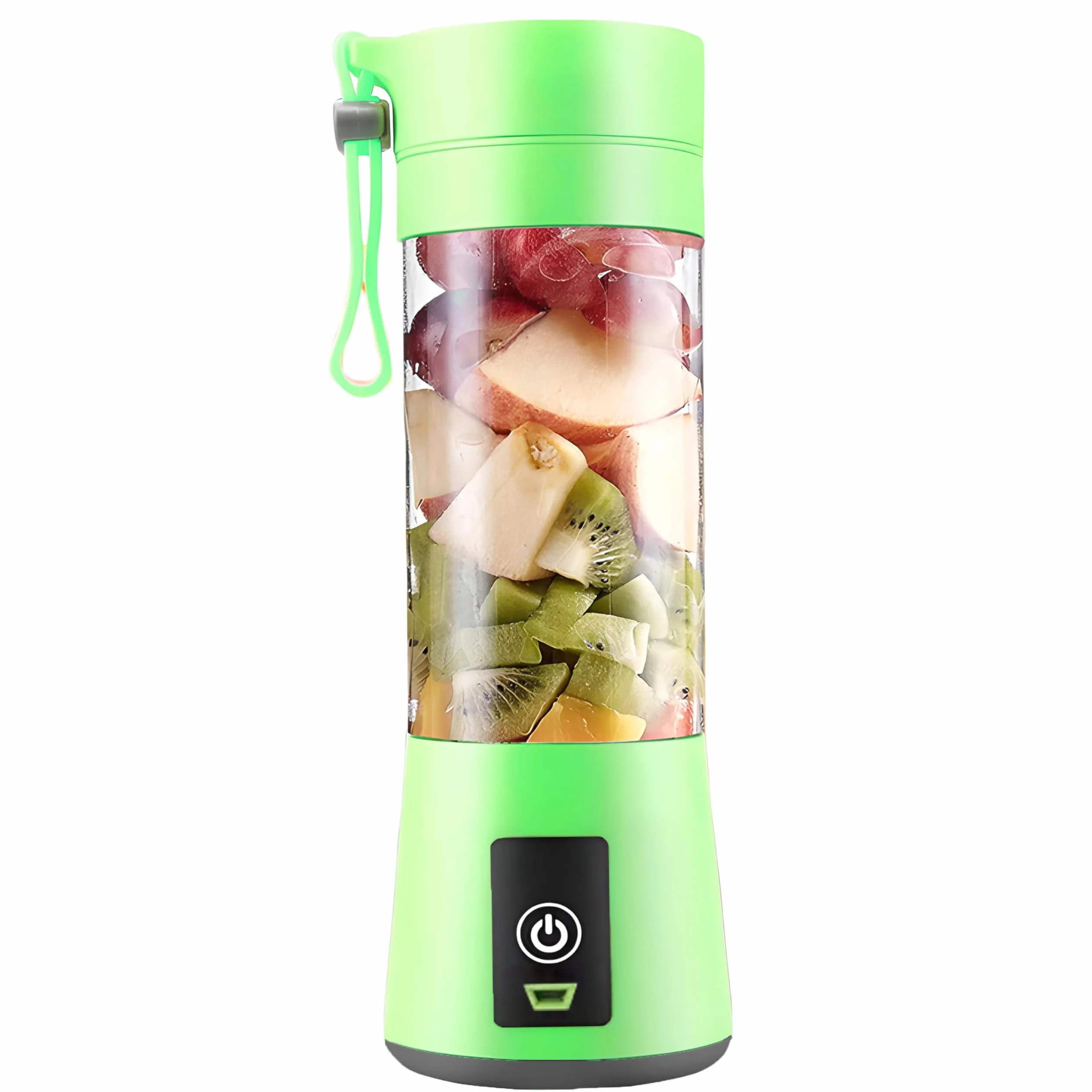 Retoo Przenośny Mikser USB 1500 mAh 380 ml 4 ostrza do smoothie, koktajli, zielony