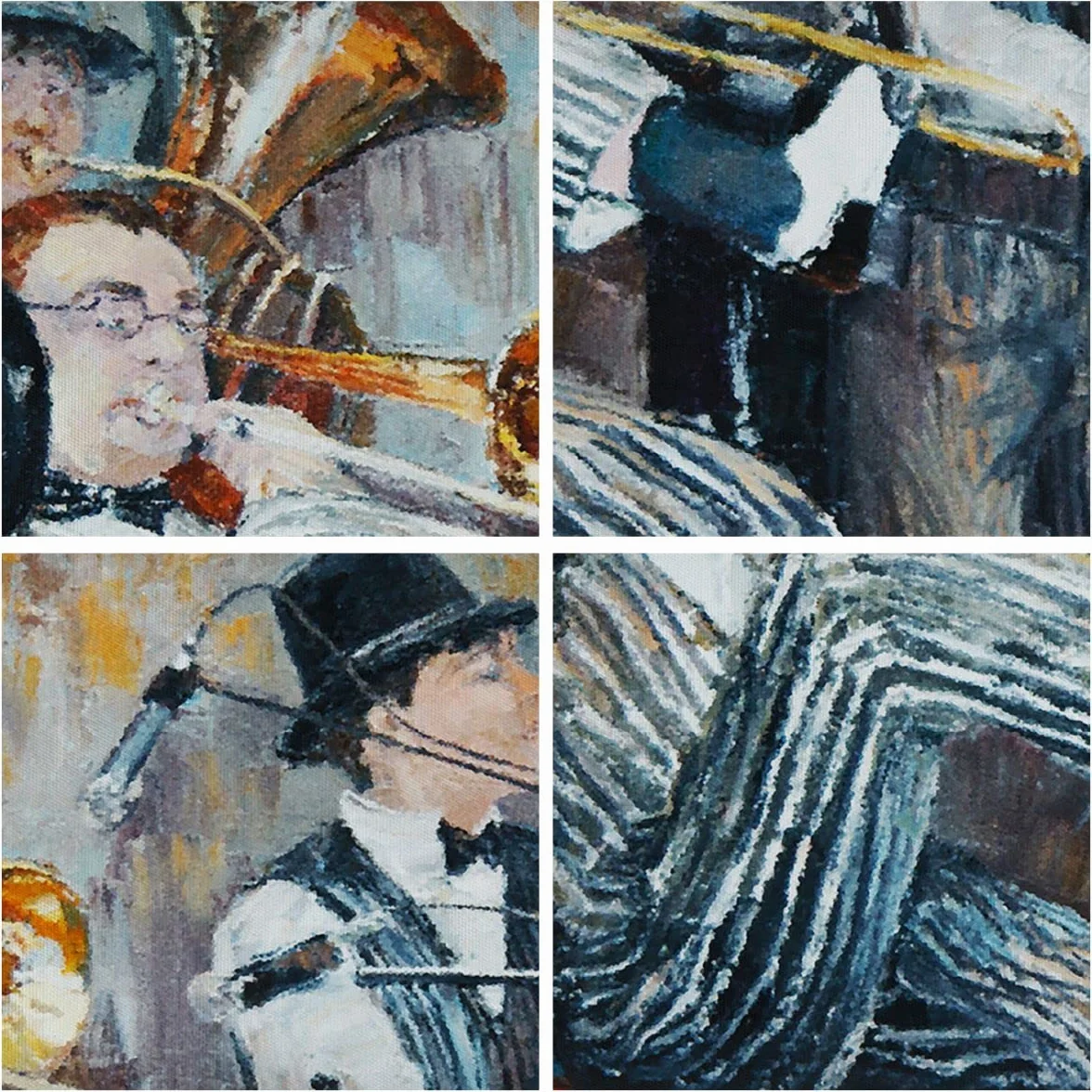 ARTTOR Obraz na płótnie jazz muzyka 70x50cm Dekoracja ścienna